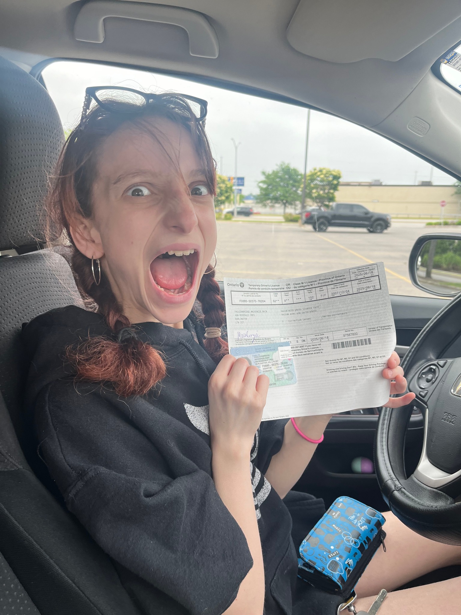 Somebody is driving. Congrats Mac.