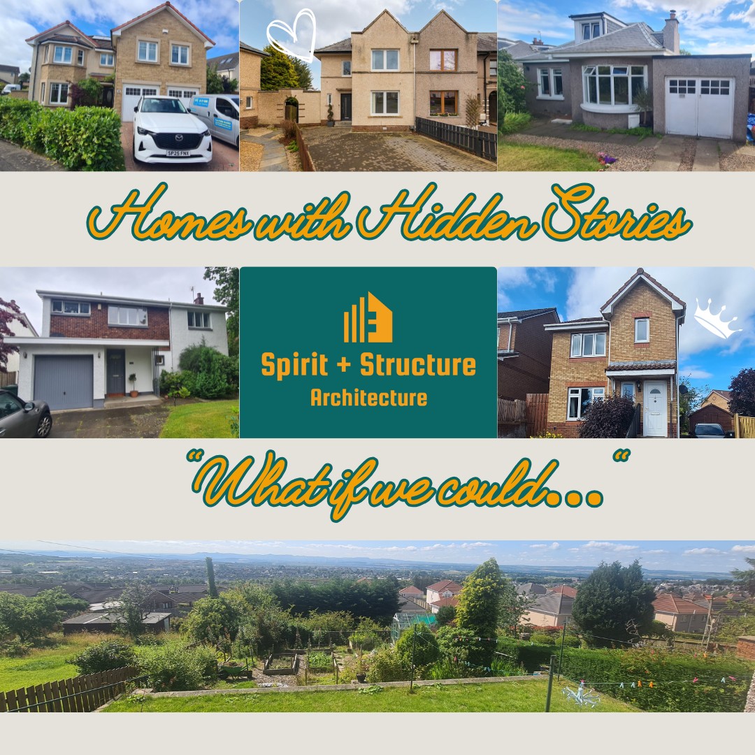 Homes with Hidden Stories ✨ | Site Visit Days
Some days are spent at the desk. Others are spent discovering dreams.This week I visited a series of homes across Fife and Edinburgh. Each one different, each with its own character and each owner full of hopes for something better.
🏋️ A garage waiting to become a gym and guest room
🍽️ A compact kitchen longing to breathe and open to the light
🛏️ An underused corner yearning for a quiet office or a new bedroom
🔄 Interior layouts ready to shift, to suit growing families and changing routines
I love these first visits — they’re full of possibilities and that brilliant moment when someone says, "What if we could…"
Excited to begin shaping ideas and helping each client see what’s possible in the home they already love.
As summer rolls in ☀️ are you noticing something in your own home you’d love to change?
A space that doesn’t quite work, a corner you’ve outgrown, a dream just waiting for a plan?
Let’s start the conversation — your story might be the next one I help bring to life. 🏡
#SpiritAndStructure #ArchitectLife #ExtensionDesign #GarageConversion #HomeImprovementJourney #ClientFirstDesign #BeforeTheDesign