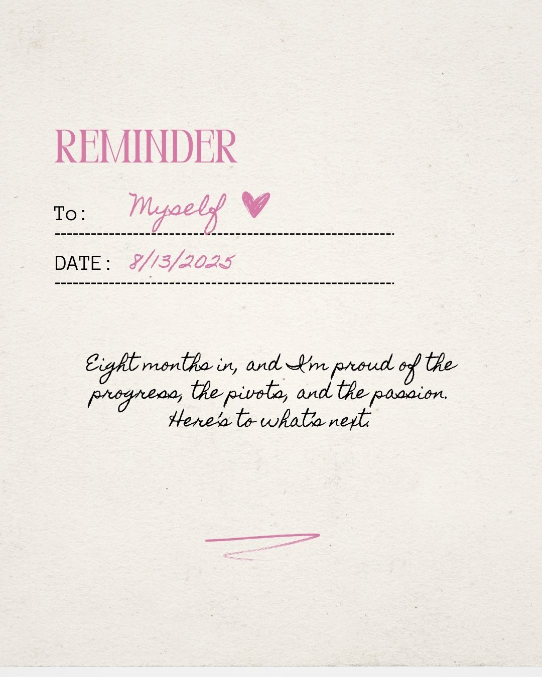 ✨ Eight months ago, Wild Berry Creative was just an idea — and now it’s a growing, evolving little business I’m so proud of.
This journey has been full of small wins, lessons, pivots, and so many moments of “wow, I’m really doing this.” 💫
Today’s post is a little letter to myself, and the full blog is a reflection on what I’ve learned so far + where I’m headed next.
Thank you for being part of this story. 💛
👉 Read the full post at wildberrycreative.com/blog (or hit the link in bio!)
#WildBerryCreative #SmallBizJourney #CreativeEntrepreneur #MotivationForCreatives #CelebrateTheWins #SmallBusinessLove