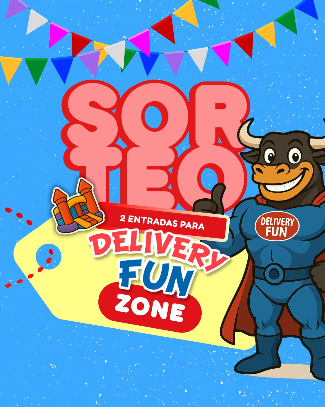 🎟 SORTEO DELIVERY FUN ZONE – VACACIONES DE INVIERNO 🎟
💥 ¡Ganá 2 entradas para vivir una hora mágica en nuestro parque inflable bajo techo! 💥 (Se rifan 5 pares en total)
🌟 Juegos gigantes – Maquillaje – Kermesse – Personajes como Messi y Thorus – Regalos – Patio gastronómico
✅ ¿Cómo participar?
1. Seguí a @deliveryfun
2. Dale like a esta publicación
3. Comentá etiquetando a 2 amigos/as con quienes irías al parque
4. (Opcional para más chances) Compartí este post en tus historias y etiquetanos
🗓 ¿Hasta cuándo?
Podes participár hasta el Domingo 20 de julio!
El/la ganador/a se anuncia en nuestras historias el día Lunes 21 de Julio.