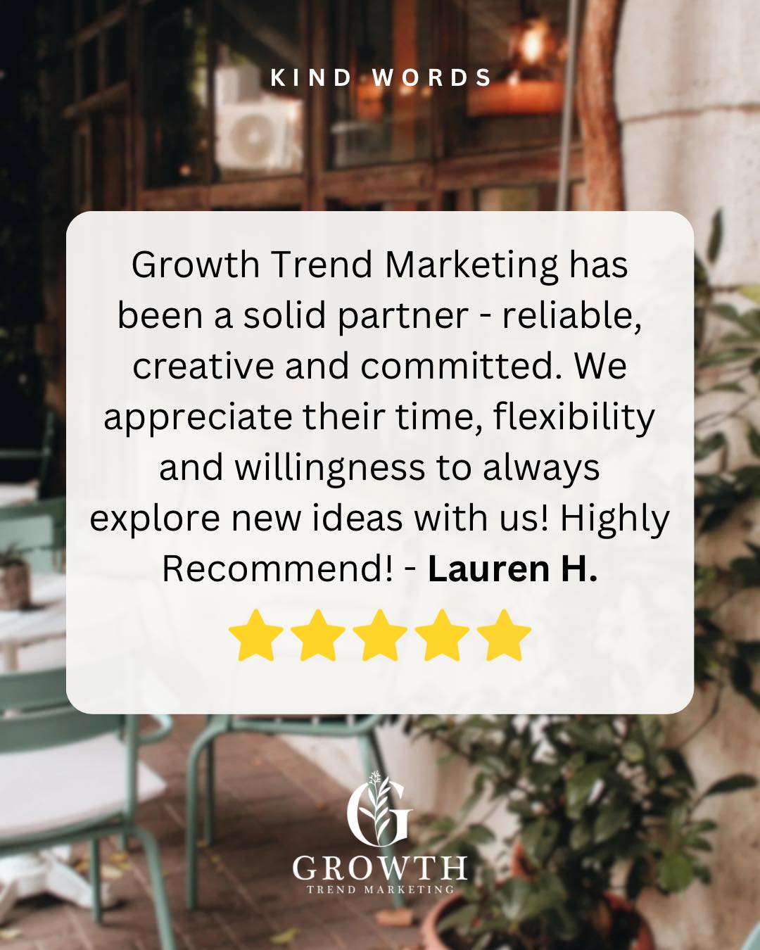 We started this business because we wanted to help others succeed. It’s reviews like this that keep us going! Thank you to our business partners for their continued trust! 🌱