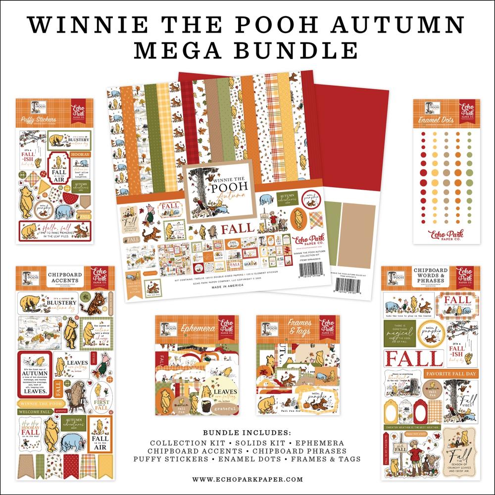 Check out this new collection from Echo Park. Winnie the Pooh Autumn is just the cutest thing ever, I love how there is also the option of (2) 6x8 albums to match. I know I will be ordering this one for myself for sure!
Have you seen all the preorders for this month yet? While you are there check out our new "sale" tab and also our new "albums" tab under the shop menu.
www.letsgetcreativeyall.com
#paperaddict #scrapbooksupplies #scrapbookingkit #letsgetcreativeyall #scrapbooking #scrapbookstore #scrapbook #scrapbookingcommunity #scrapbookretreats #preorders #create #scrapbooklover #papercraft #papercrafting #echoparkpapercompany #winniethepooh #fall