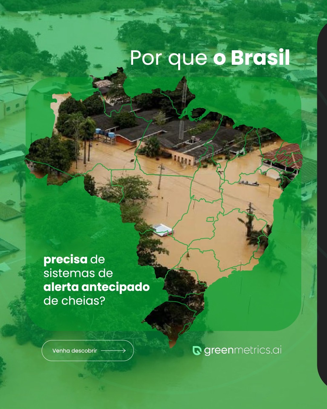 Cheias mais frequentes,
cidades cada vez mais vulneráveis.
Os dados não mentem: o Brasil precisa se preparar...
Compartilhe com a sua prefeitura e faça parte da mudança! ☀️
📚 Fontes:
• Eventos de precipitação extrema: Aliança Brasileira pela Cultura Oceânica, 2025
• Nº de desastres: S2ID, 2025
• Previsões: Painel Brasileiro de Mudanças Climáticas, 2025; World Weather Attribution, 2024
• Mapa: AdaptaBrasil MCTI, 2025
• Municípios atingidos: Aliança Brasileira pela Cultura Oceânica, 2025
#Ajuda #Prevenção #AlertaAntecipado #Clima #GestãoDeRisco #DefesaCivil #GreenMetrics