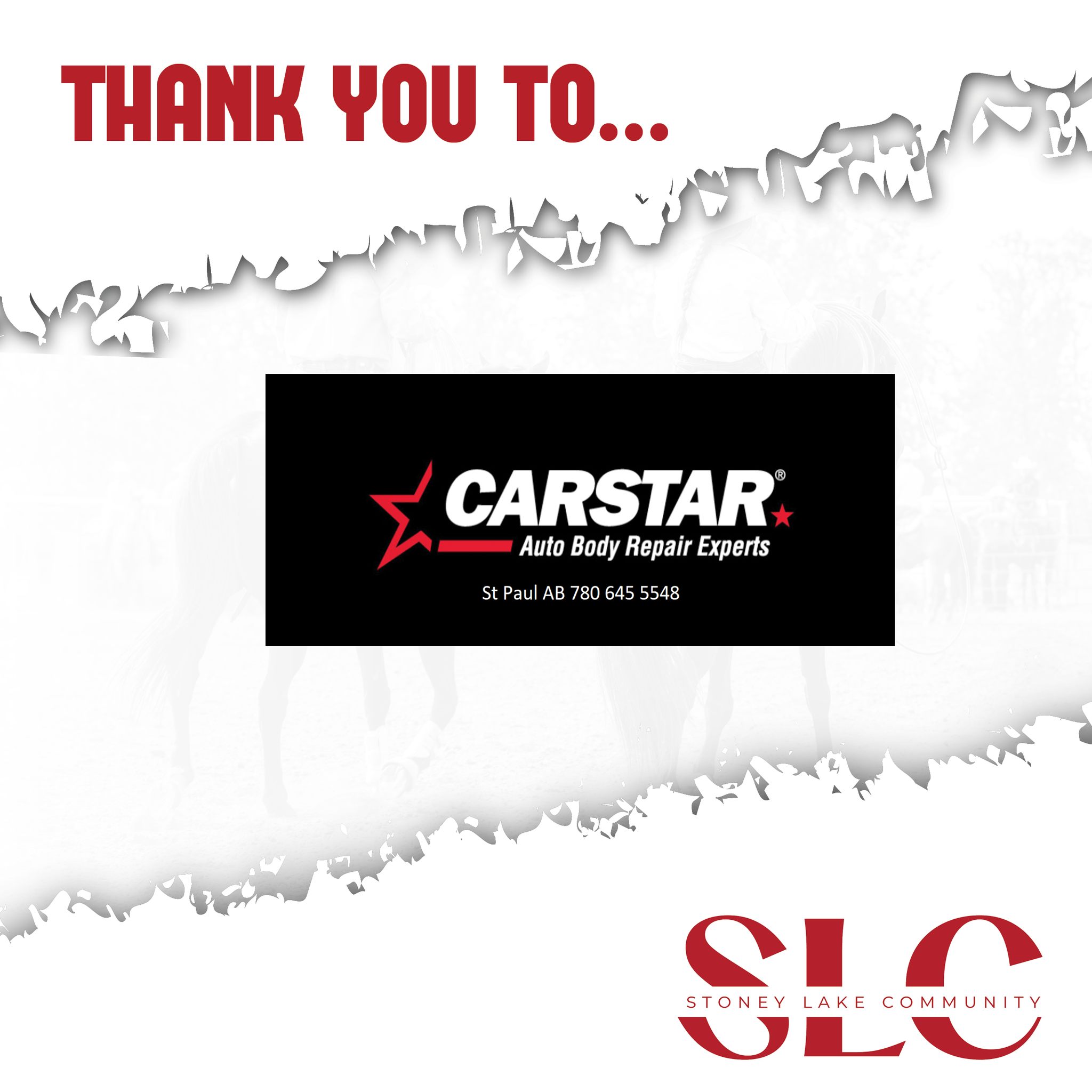 🚗💥 Thank You, CARSTAR Collision & Glass! 💥🚗
A heartfelt thank-you goes out to CARSTAR Collision & Glass for being a proud sponsor of this year’s rodeo!
Whether it’s fixing up fenders or supporting rural events, CARSTAR is known for reliable service, quality work, and community care. We’re so grateful to have a local business that not only helps people get back on the road — but also gives back to the communities that support them.
Thanks for driving with us this year!