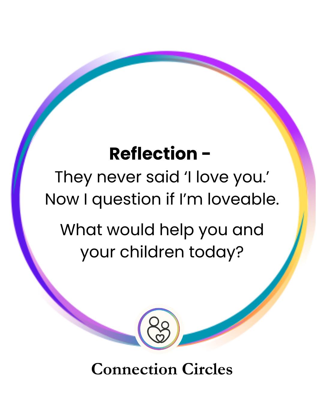 Love, what does that mean without words?
#connectioncircles #loved #loveyou #loveislove #topofthecircle #circleofsecurityinternational #biggerstrongerwiserkind #bottomofthecircle #ParentingWithHeart #CircleOfSecurity #ConnectedParenting #ChildDevelopment #YouBelongHere #ForTheChildren #ConnectionCircles #EmotionalSafety #ChildrenMatter #circleofsecurity #COSP #ei #connectioncircles #trainingcourses #meetingthechallenge #neurodivergentparents #relationshiptips #emotionalintelligence #parentingtips #beingwith #circleofsecurityparenting #bigemotions