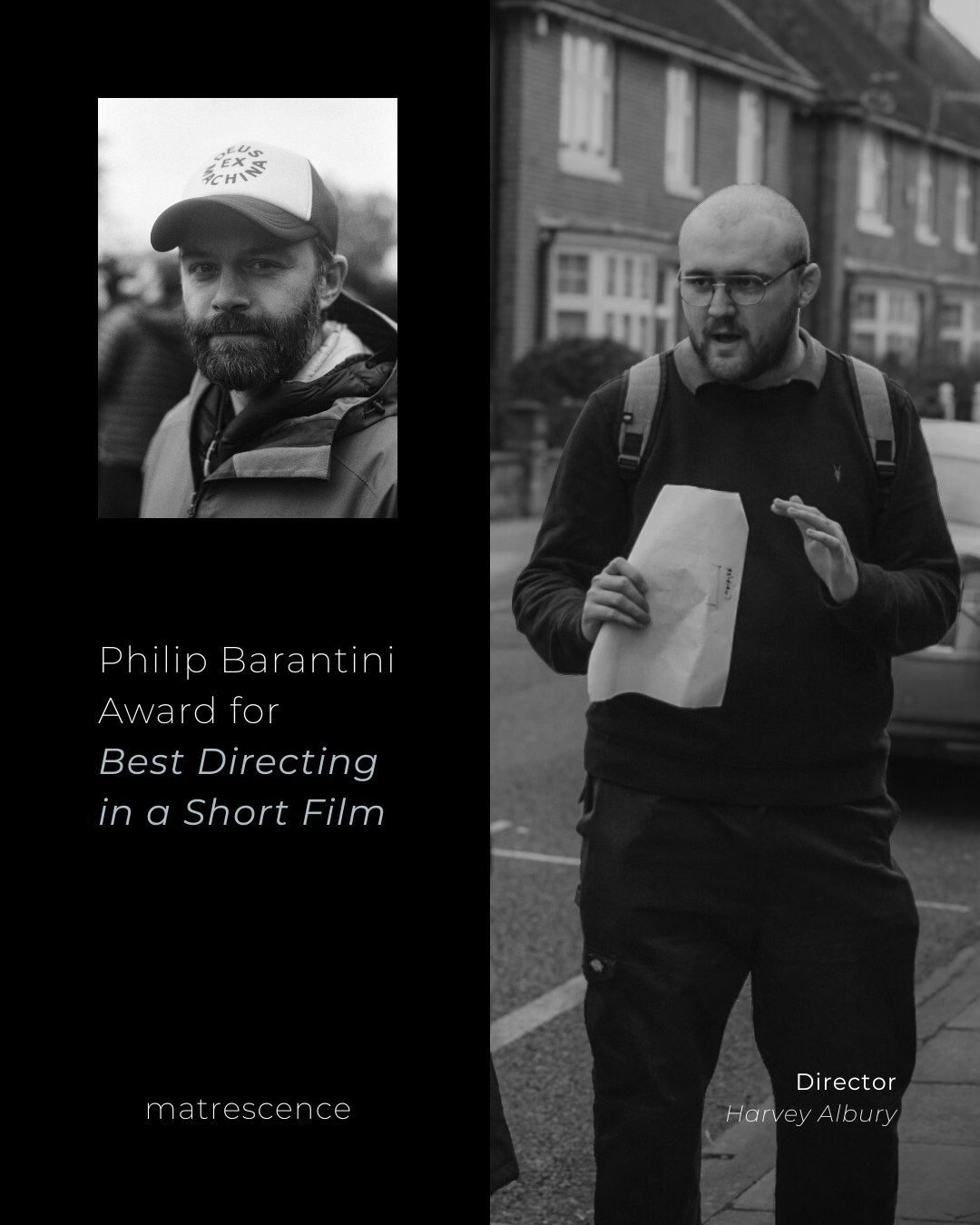 Massive congratulations to our director Harvey Albury, who has been awarded the Philip Barantini Award for Best Directing! ๐ฌ๐
Presented in honour of acclaimed director Philip Barantini, whose own journey included acting in a @bafp_uop graduate film before going on to direct BAFTA and BIFA-nominated features, this award recognises Harvey's directorial talent.
Matrescence was a deeply personal and emotionally layered film, and Harveyโs vision and hard work played a huge part in bringing it to life!
๐ฌ @harvey_albury_films
#matrescence #philipbarantini #directortowatch #emergingfilmmakers #shortfilm #universityofportsmouth #graduatefilm #postnataldepression #studentfilm
