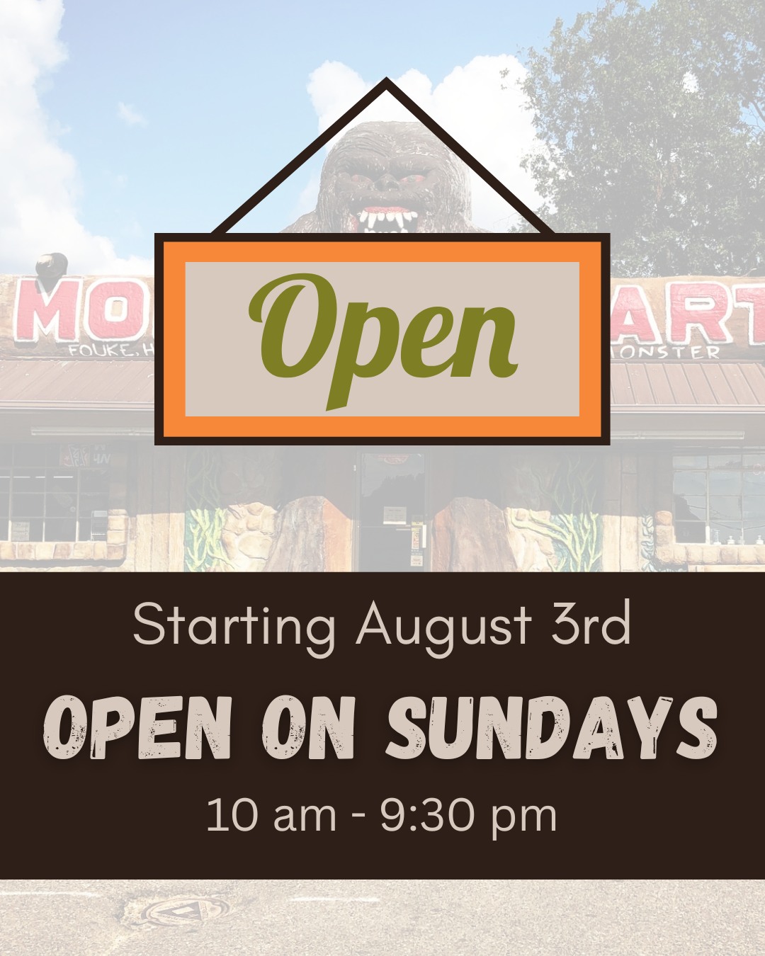 🛍️ Exciting News! Starting Sunday, August 3, we’re opening our doors on Sundays!🎉 We will be open from 10 am - 9:30 pm, so you've got plenty of time to shop, browse, or treat yourself to a delicious pizza.
Mark your calendar, spread the word, and swing by to say hi! 👋