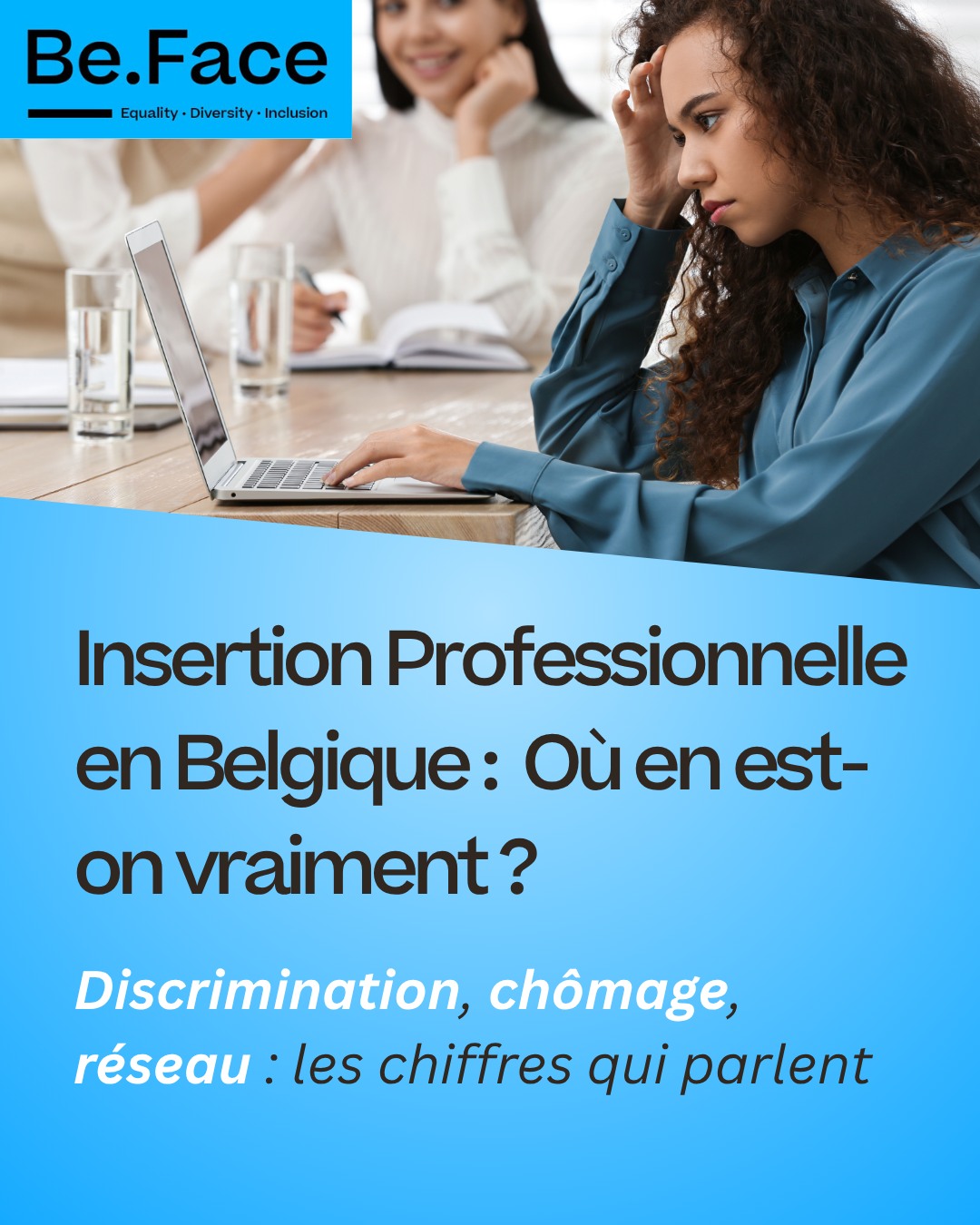 🔍 Insertion professionnelle en Belgique : Où en est-on vraiment ?
Spoiler : il reste du chemin à faire. 📉
📊 Discrimination à l’embauche, écarts de taux de chômage selon l’origine, poids du réseau professionnel… Les inégalités persistent, surtout pour les jeunes issu·e·s de la diversité.
Mais il y a des solutions. 💡
Chez Be.Face, on agit concrètement avec des programmes de mentorat qui connectent des étudiant·e·s et chercheur·euse·s d’emploi avec des pros engagé·e·s de notre réseau d’entreprises. 🤝
🎯 Résultat ? Plus de confiance, plus d’opportunités, plus d’accès à l’emploi.
📢 Swipe pour découvrir les chiffres, les enjeux, et comment le mentorat peut tout changer.
👉 Tu veux faire partie du changement ? Rejoins-nous ou partage ce post pour faire passer le message.
🔗Rendez-vous sur notre LinkTree en bio pour en savoir plus ou vous inscrire 🤝
#beface #mentorship #discrimination #equality #diversity #racism #feminism #justice #humanrights #inclusion #inclusionmatters #community #mentor #motivation #success #business #inspiration #mentors #diversityandinclusion