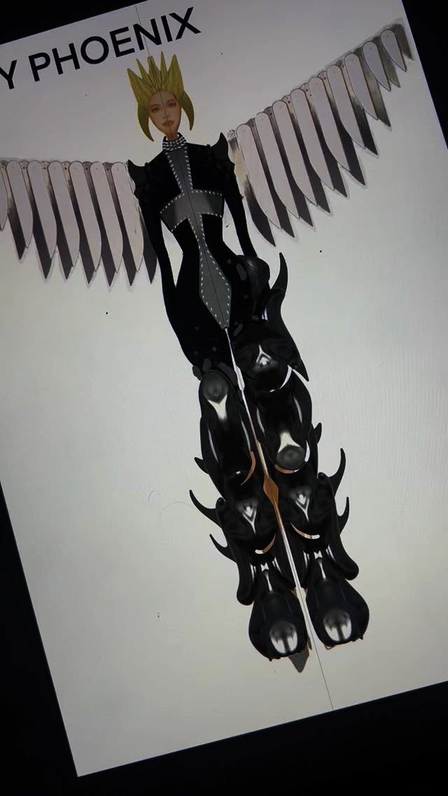 The furie 2.0 @misty_phoenix_ rocked for the second episode of @dragrace_france ALL STAR with a total bionic look, composed of a black jumpsuit with 3D printed embroideries and big spiky shoulders, 3D printed boots and miroir harness ! I am in love with this super look we made for the cute Misty Phoenix, thank you for trust in our fashion vision. ❤️✨
.
Thanks to my team for help @spider.danger @charles_dalloz @4r1elboy ❤️
.
Thanks to @rafcioffi @nicomissoffe @thenickydoll for this wonderful TV show ✨
.
Headpiece by master @jeanbaptiste.santens
.
#fashion #mistyphoenix #dragracefrance #romainthevenin #design #3dprintedmodels #futurist #fury #mytologia