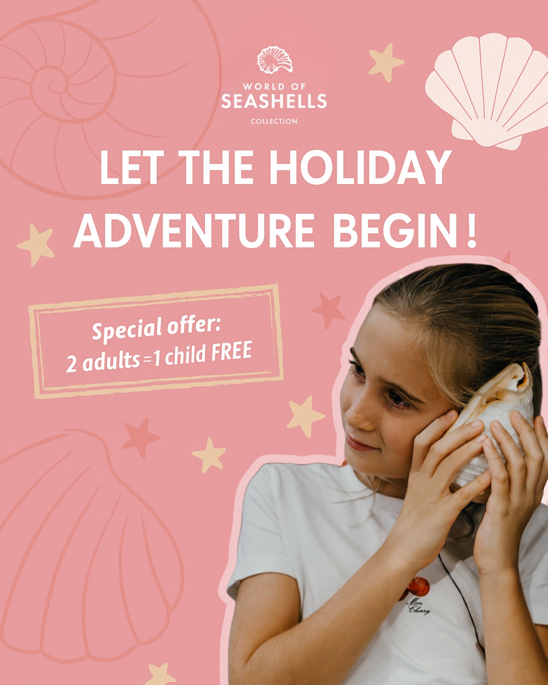 ๐ ๐๐ข๐๐๐๐ซ๐๐ง๐ญ ๐ค๐ข๐ง๐ ๐จ๐ ๐ก๐จ๐ฅ๐ข๐๐๐ฒ ๐๐ฌ๐๐๐ฉ๐ ๐
From 22๐๐ ๐ฝ๐ข๐๐ฆ ๐ก๐ 30๐กโ ๐๐๐๐ก๐๐๐๐๐ 2025, the World of Seashells invites families to wander through Africaโs largest seashell collection with a special school holiday offer:
๐ ๐๐๐ญ ๐ ๐
๐๐๐ ๐๐ก๐ข๐ฅ๐ ๐๐ง๐ญ๐ซ๐ฒ ๐ฐ๐ข๐ญ๐ก ๐๐ฏ๐๐ซ๐ฒ ๐ ๐๐๐ฎ๐ฅ๐ญ ๐ญ๐ข๐๐ค๐๐ญ๐ฌ!
An inspiring outing where little explorers can uncover the shapes, textures, and secrets of the ocean, in the heart of Bel Ombre.
๐World of Seashells, La Place du Moulin
๐ +230 623 7984
๐ www.worldofseashells.mu
*๐&๐ถ๐ ๐๐๐๐๐ฆ. ๐๐๐๐๐ ๐ฃ๐๐๐๐ ๐๐๐ ๐โ๐๐๐๐๐๐ ๐ข๐๐๐๐ 12, ๐๐๐๐๐ก๐๐ ๐ก๐ ๐ก๐ค๐ ๐๐๐ ๐๐๐๐๐๐ฆ.
#WorldofSeashells #HeritageBelOmbre #SchoolHolidayOffer #MauritiusMuseums #FamilyActivities #BelOmbre