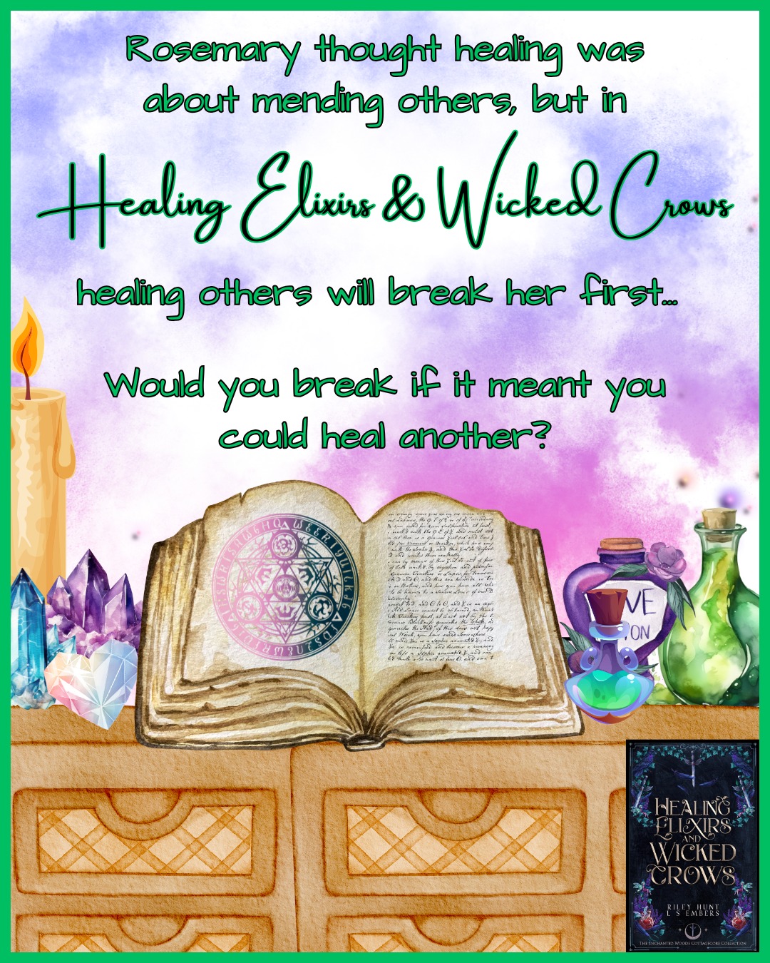 Some magic heals… but not without a price.
Would you break yourself to save someone else?
🌿 Healing Elixirs & Wicked Crows
🖤 For readers who crave sacrifice, slow-burn romance, and twisted fairytales.
✨ Tap to choose your fate.
#DarkRomantasy #HealingMagic #EmotionalReads #FairytaleRetelling #BookishStory #FantasyWithTeeth