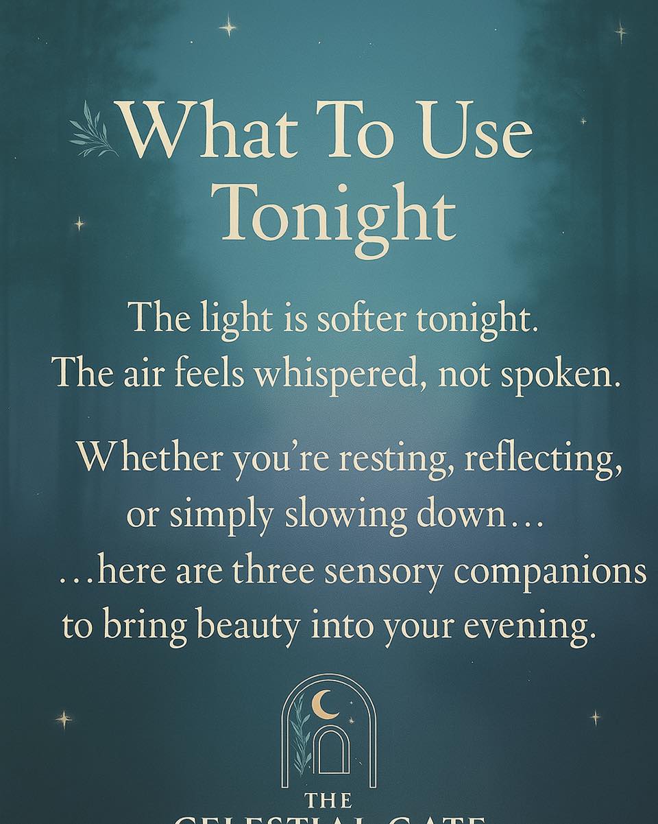🌿✨ What To Use Tonight
from The Celestial Gate
Tonight feels softer.
The light is slower.
The rhythm of the day asks for stillness, beauty, and presence.
We’ve gathered three sensory companions to support your evening with comfort, clarity, and quiet magic summer vibes.
🧴 Nectar of the Blooming Veil — Aura & Linen Mist
A soft floral mist to wear or surround yourself with as the evening opens.
🕯 A Midsummer Night’s Dream — Summer Wax Melts
Juicy, joyful, and gently floral. Let the scent carry you.
🕯 Faeveil — Soft Glow Candle
Crafted for spiritual stillness, realignment, and elevated presence.
Each one infused with intentional crystal energy and made to bring beauty into your space.
💫 Which one would you reach for tonight?
#thecelestialgate #aromatherapy #eveningritual #sensoryhealing #naturalscents #sacredstillness #waxmelts #aura #linenmist #soulsoftening