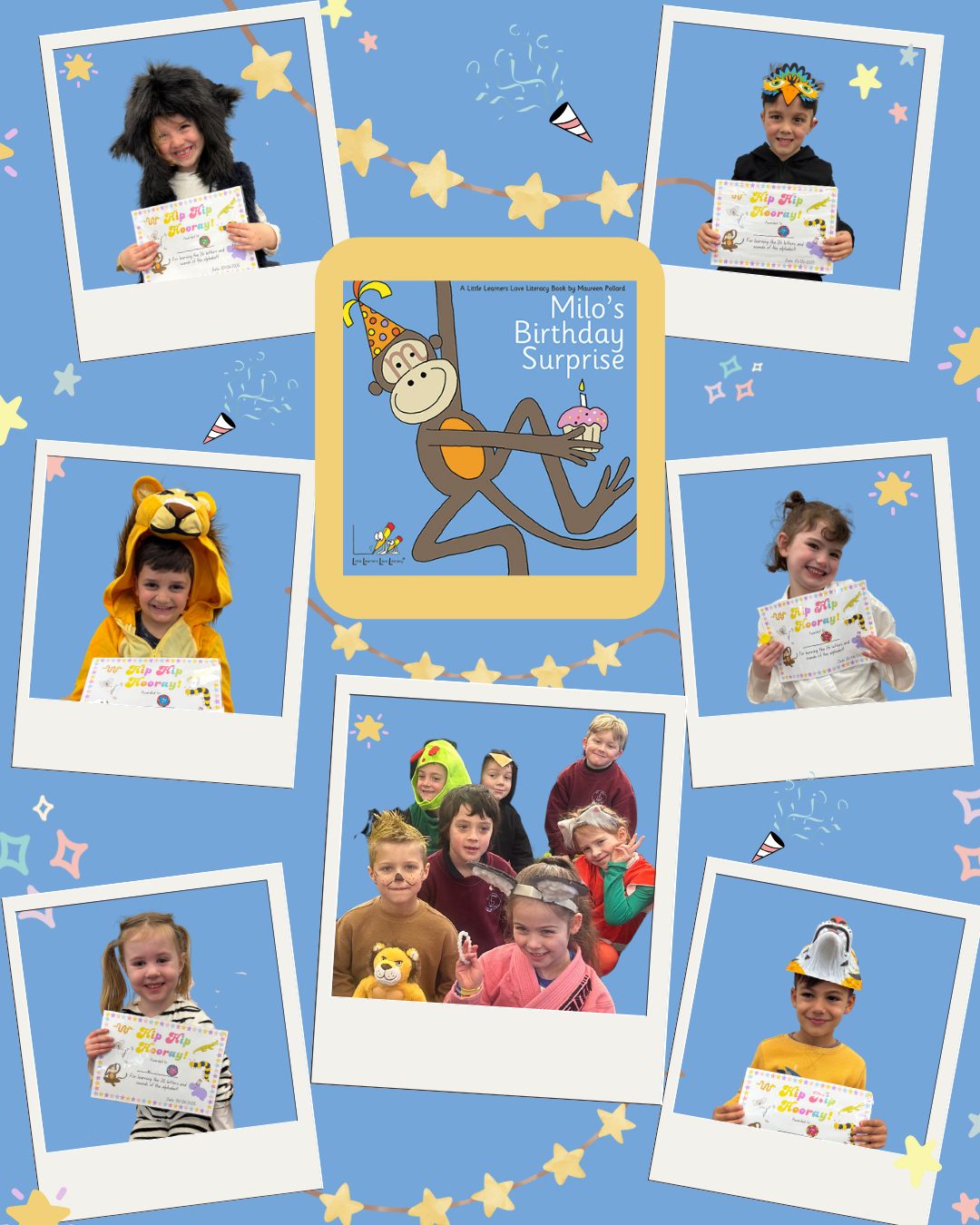 🎉 Milo’s Birthday Surprise! 🎂
Last term, our Prep students celebrated learning all 26 letters of the alphabet with a special class party inspired by Milo’s Birthday Surprise from Little Learners Love Literacy!
The engaging story helped students connect sounds to letters in a meaningful way, reinforcing their phonics knowledge through fun, storytelling and celebration.
Students and teachers dressed up as one of Milo’s friends, bringing the alphabet to life with colour, creativity and joy. 🎉
#MilosBirthdaySurprise #LittleLearnersLoveLiteracy #PhonicsInAction #PrepCelebration
#SJB2025 #stjohnthebaptistprimaryferntreegully #melbournecatholicschools #HopeFilledCommunity #enrichedcommunities #lightingtheirpath #catholiceducation