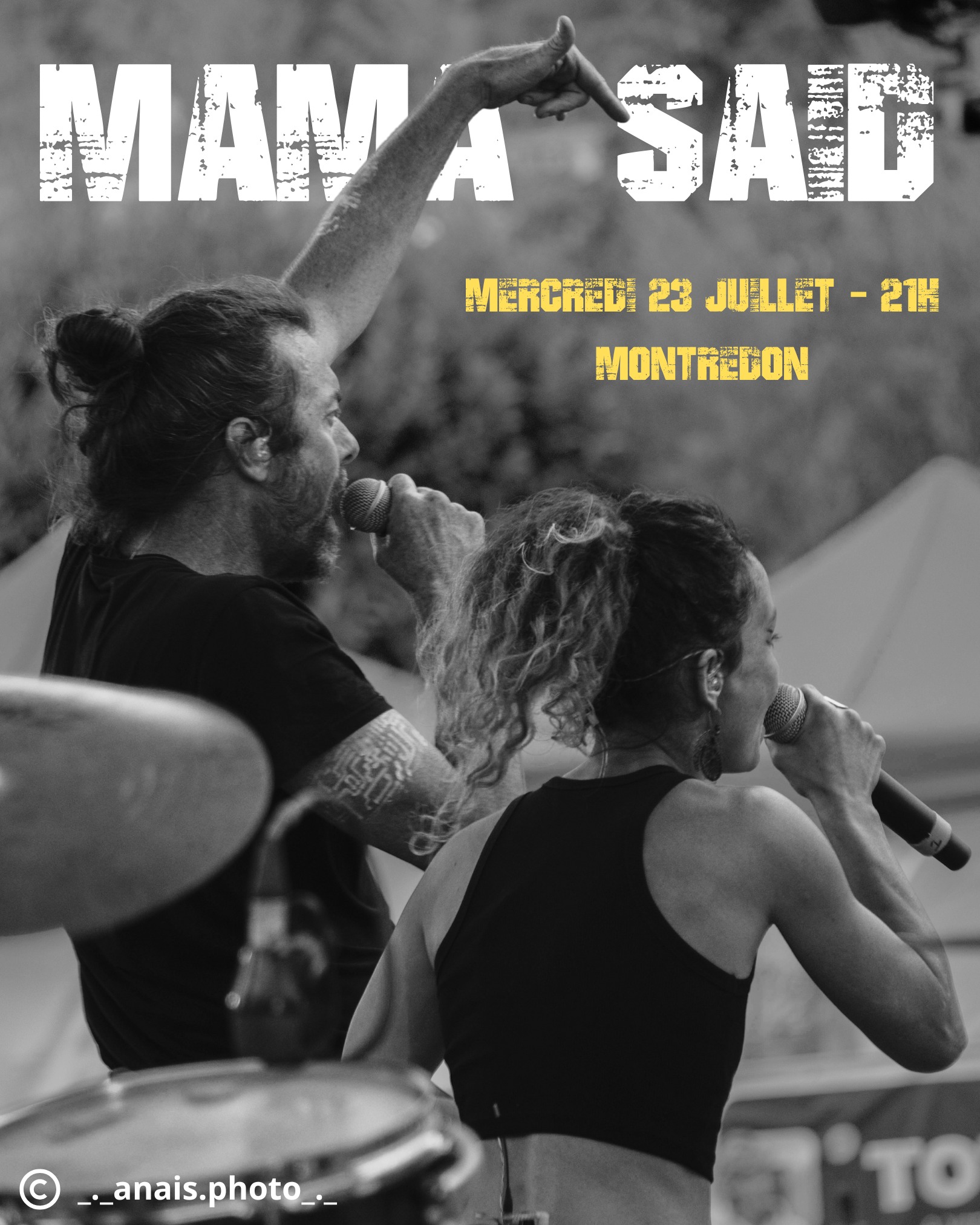 Le crew débarque au Marchés d'été de Montredon 😎
Une annulation fortuite nous donne l'opportunité de répondre présents à nos amis voisins de Montredon 🐑
Nous avons hâte de venir jouer dans ce cadre magique cerclé de vieilles pierres, là où chuchote l'acoustique, douce et singulière.
Le temps se fige sans un bruit,
Ne reste alors qu'un souffle collectif, suspendu à l’infini.
Pour vivre ce moment avec nous 👇
📍 Marché d’été de Montredon
🕖 Mercredi 23 Juillet à 21h
https://www.facebook.com/MarchesMontredon?locale=fr_FR
📸 @_._anais.photo_._