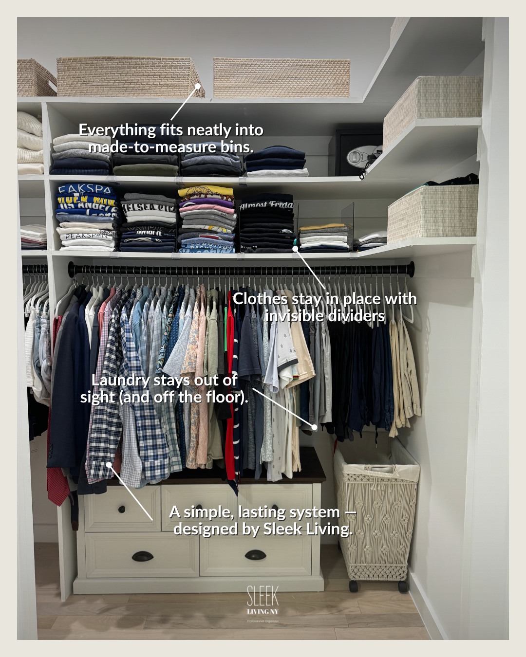 🧺 Closet organization has never been easier ✨ Discover how Sleek Living transforms your space with style 👗 and functionality 📦🧤
-
#HomeOrganization #OrganizedHome #NeatAndTidy #professionalorganizer