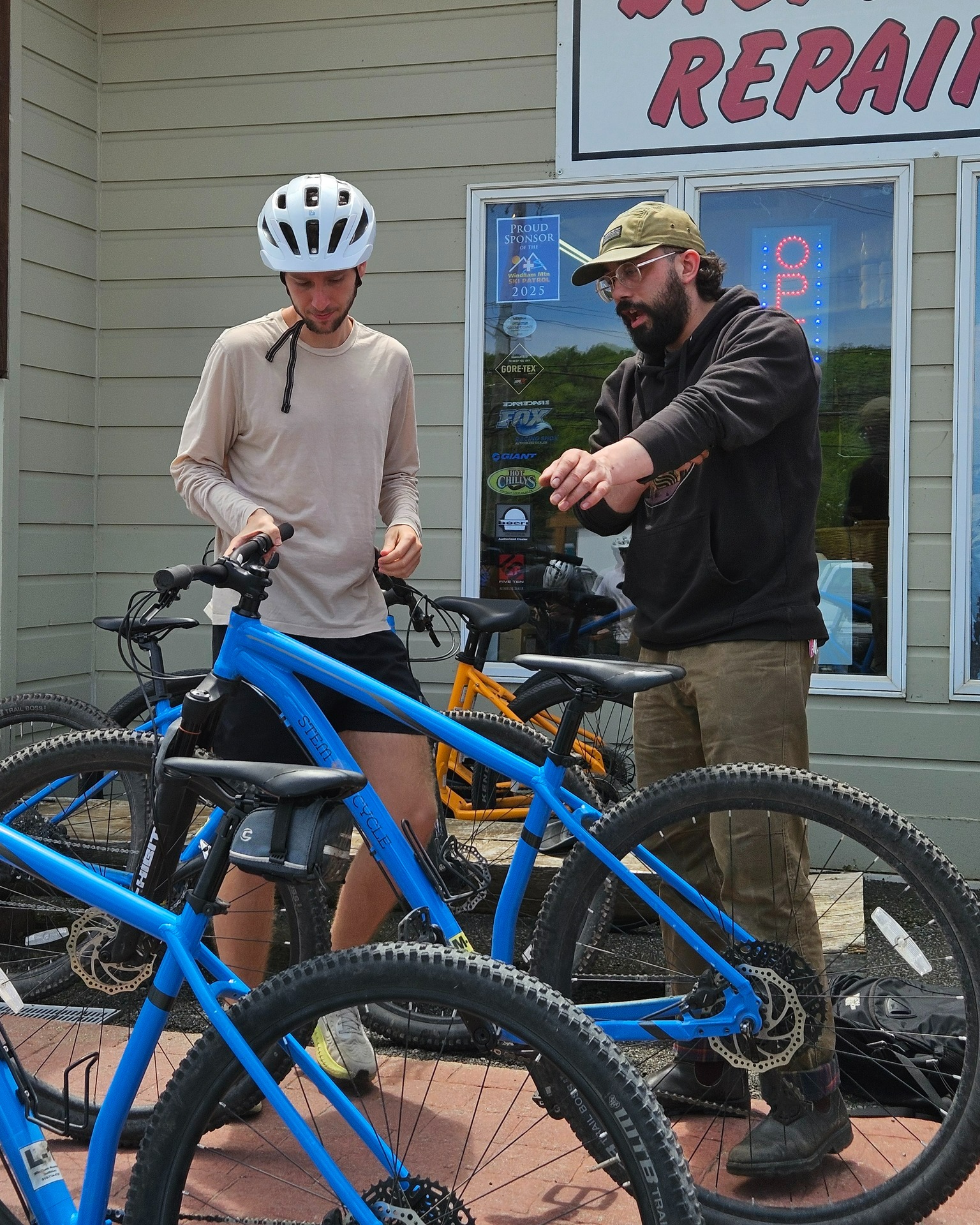 Not sure what kind of bike you need for Windham’s terrain? That’s where we come in.
From electric bikes for scenic rides to trail-ready mountain bikes for serious adventure, we’ll get you set up and on the path fast, no guesswork.
We’re just across from The Windham Path, so you can grab a rental and get rolling right away.
📍 Windham’s go-to gear shop - open daily
