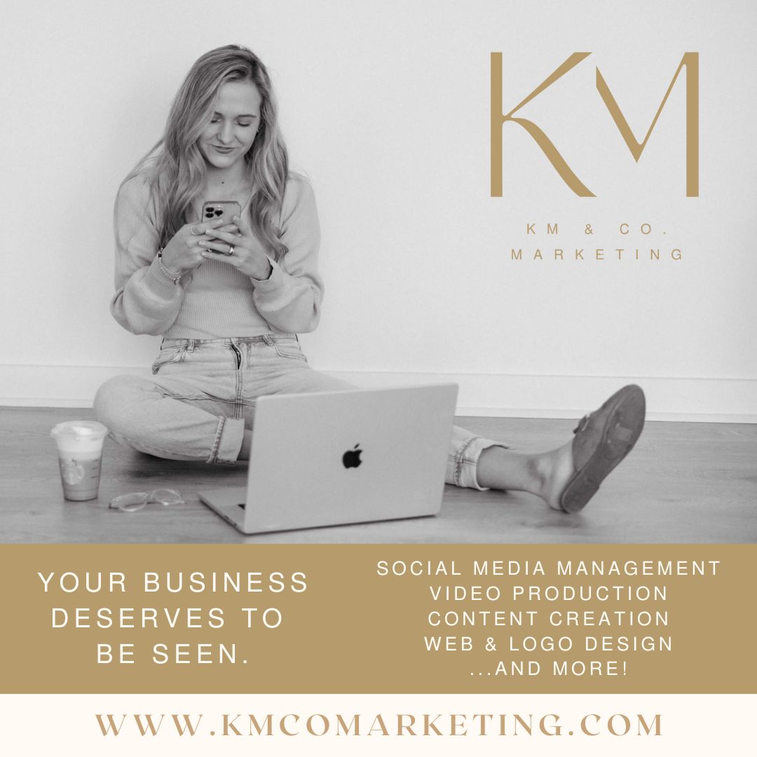Your business deserves to be seen and remembered. ✨ At KM & Co. Marketing, we specialize in helping small businesses show up with confidence and consistency. We offer social media management, video production, content creation, web & logo design, and more.
Ready to stand out? 📩 Now booking new clients- message us and let’s bring your brand to life!
www.kmcomarketing.com