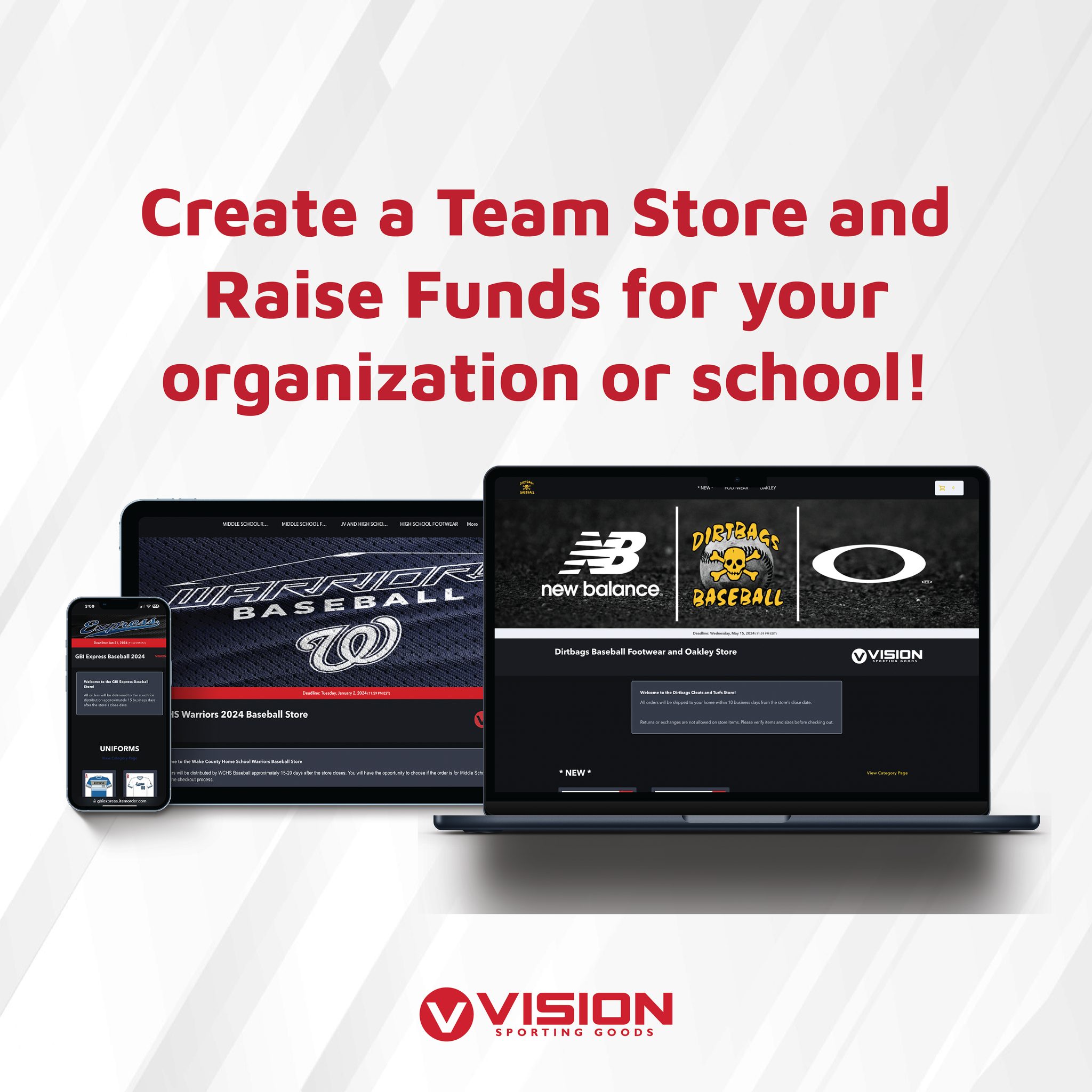 🚨 FEATURE FRIDAY 🚨
Team stores, made simple.
📦 No order forms.
💸 No collecting money.
📏 No guessing sizes.
🧑💻 No tech knowledge needed.
💥 No stress, all success.
🔥 Start your online store today and raise funds while we handle the logistics.
📲 DM us to get started—zero cost, zero hassle.
#FeatureFriday #CustomTeamStores #VisionSportingGoods #FundraiseWithEase #TeamGearDoneRight #NoStressMoreSuccess