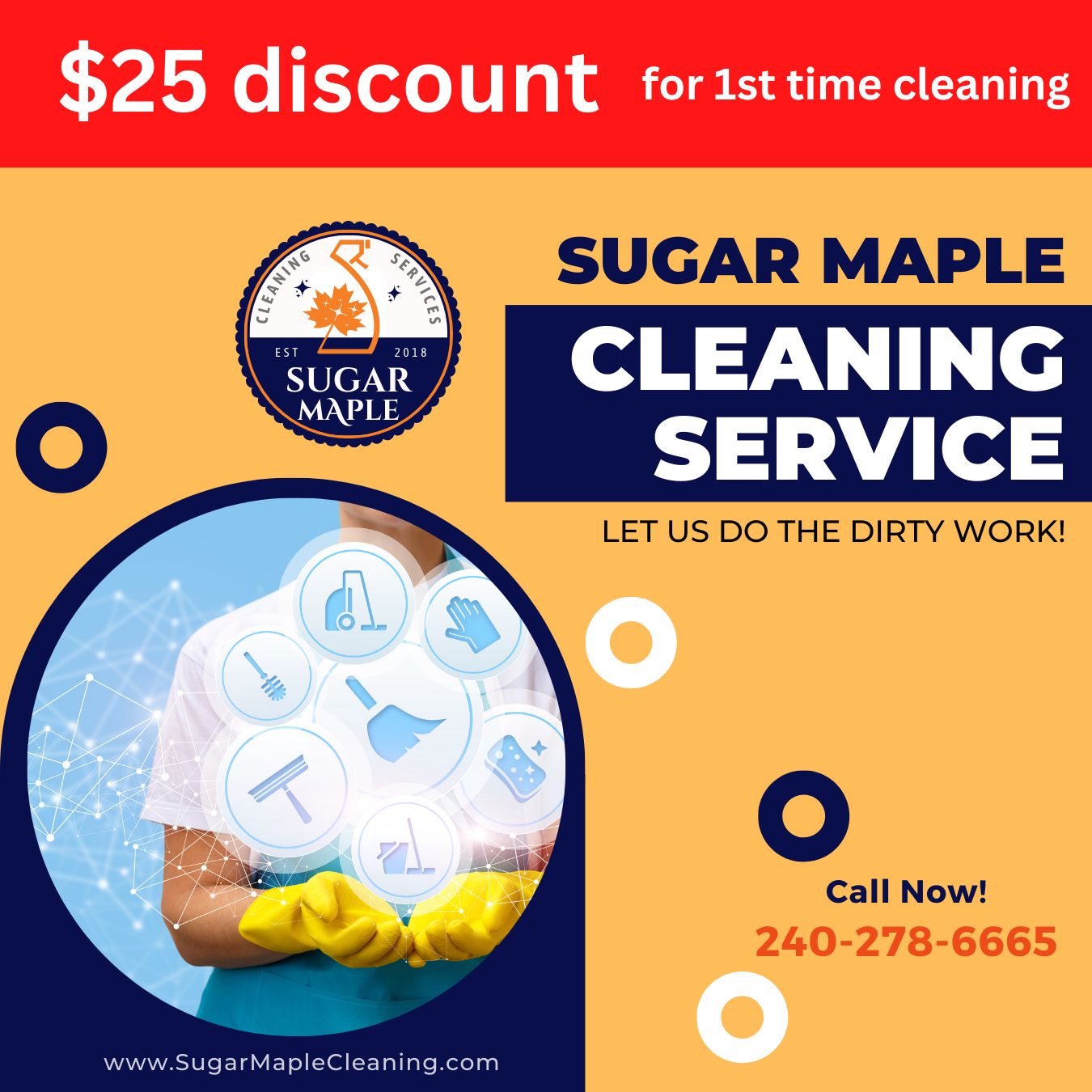 ๐ Thereโs nothing like a clean home. Experience it today with Sugar Maple Cleaning Services. Call us at 240-278-6665 or visit www.sugarmaplecleaning.com #CleanLiving #LuxuryOfClean