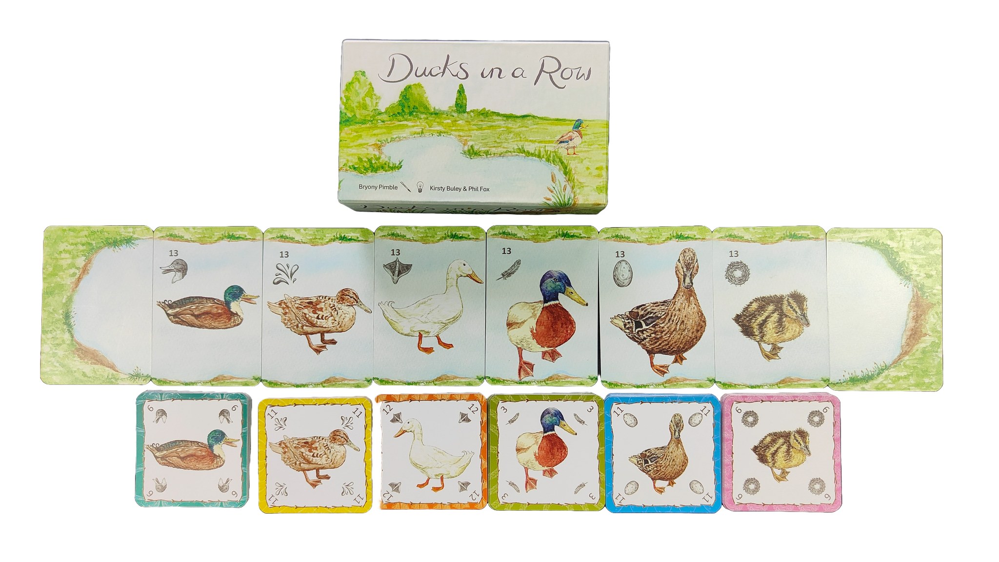 Assemble your Ducks. Ducks in a Row a game for 2 to 6 players. It's time to ruffle some feathers.
Which is your favourite little quacker? Answers in the comments.
#boardgames #cardgamedesign #ducksinarow #ludusvulpes #ludusvulpeskickstarter