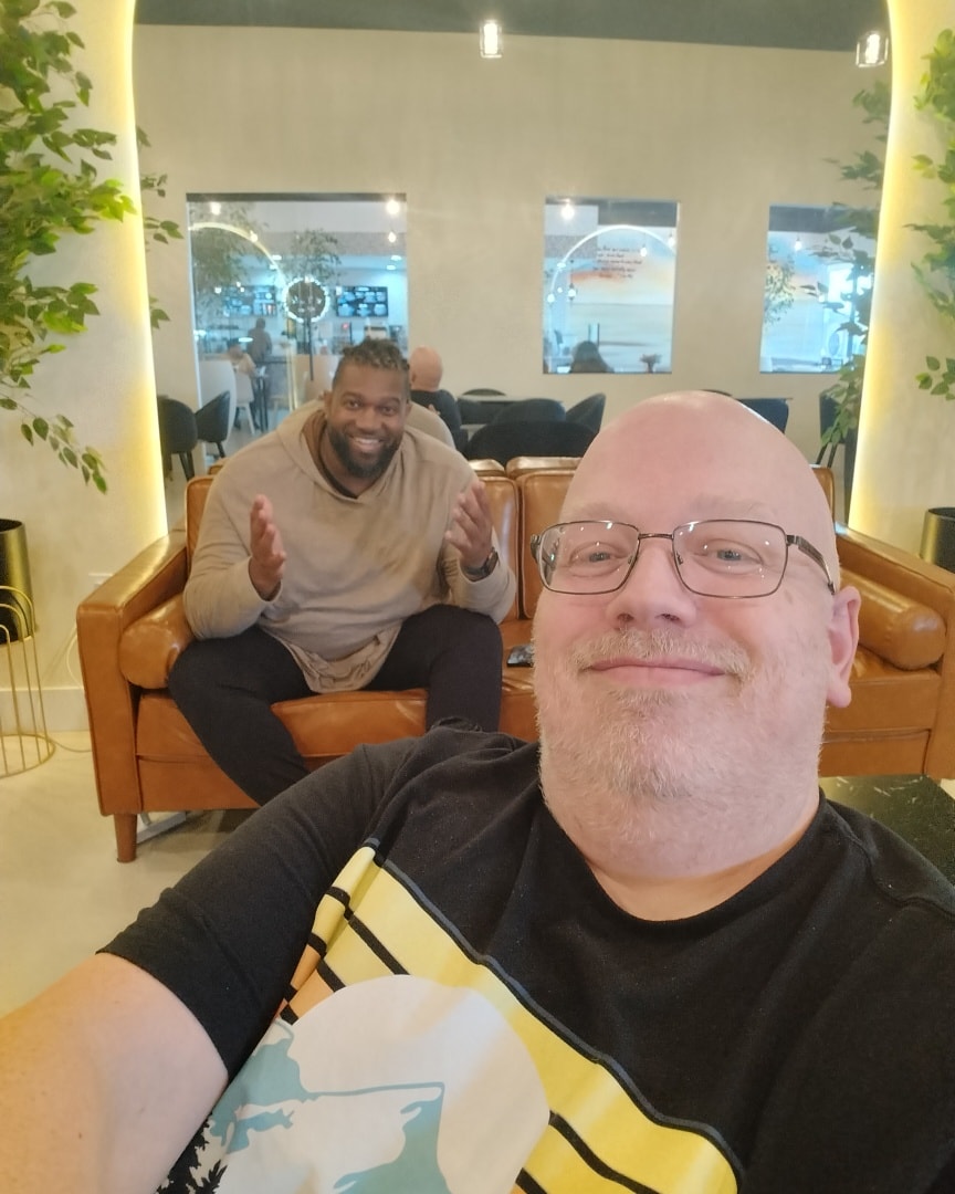 Sitting having an amazing time with Timothy McCain. You do not want to miss tomorrow morning at 9 at the church or Sunday at 10:30. You will walk away with a desire in your heart for more.