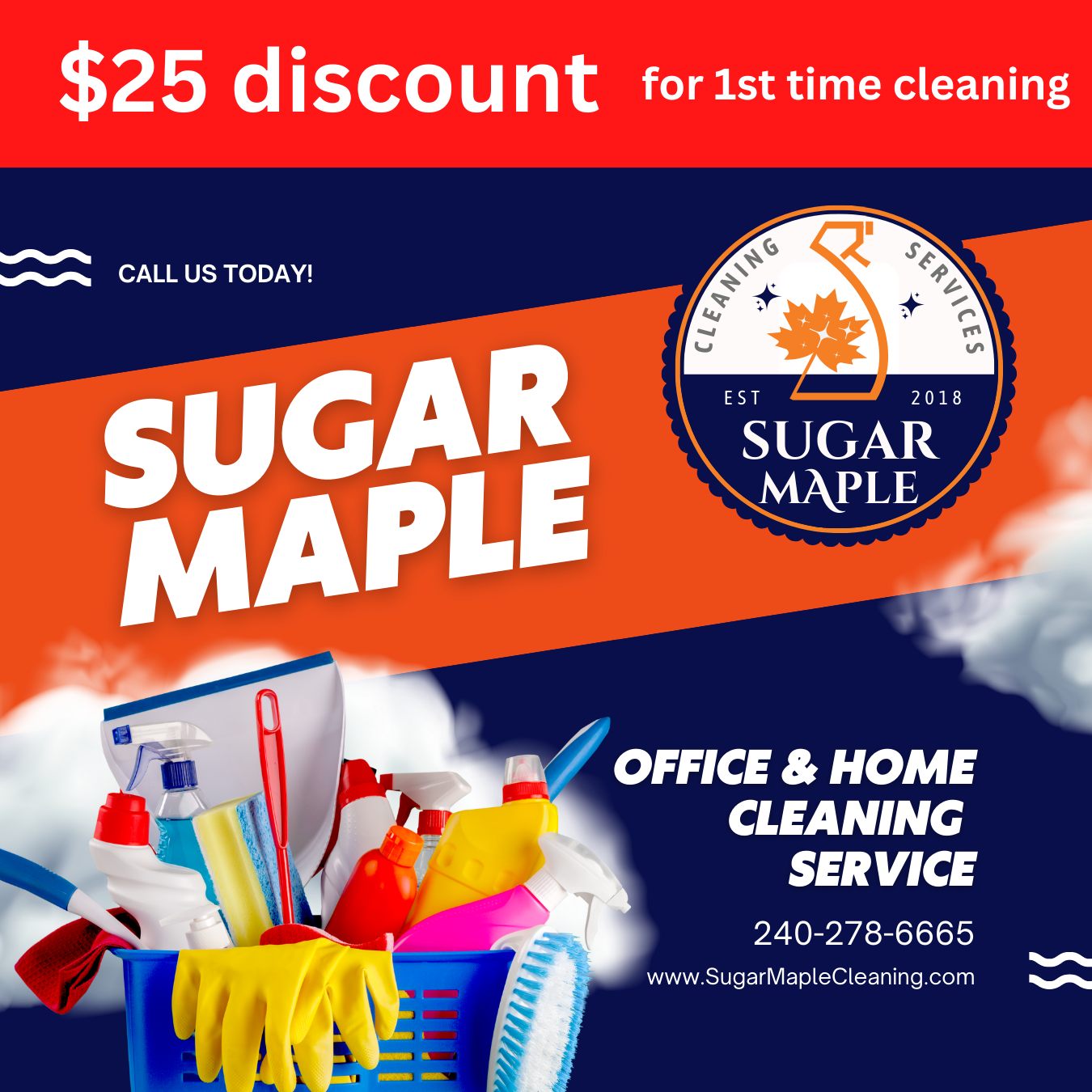 Refresh your office space! ๐ฅ A clean office is a productive office. Call Sugar Maple today! Call us at 240-278-6665 or visit www.sugarmaplecleaning.com #OfficeCleaning #WorkplaceWellness