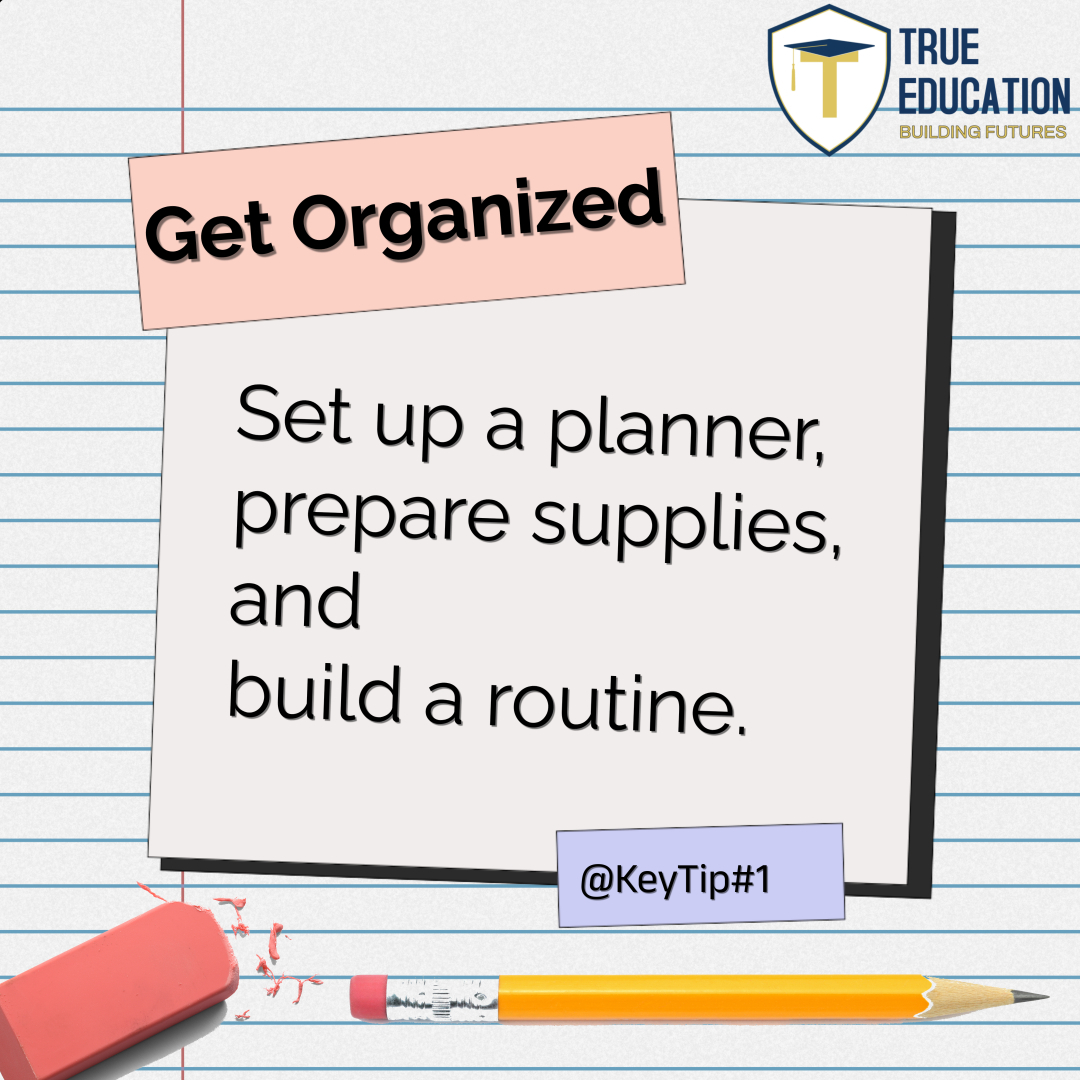 📅 1. Start the Year with Structure
A smooth school year starts with a solid system!
Set your calendar, tidy your space, and make time for what matters most. Routine builds confidence—and we’re all about confident learners at True Education!
#organization #organization #backtoschool #mindset
