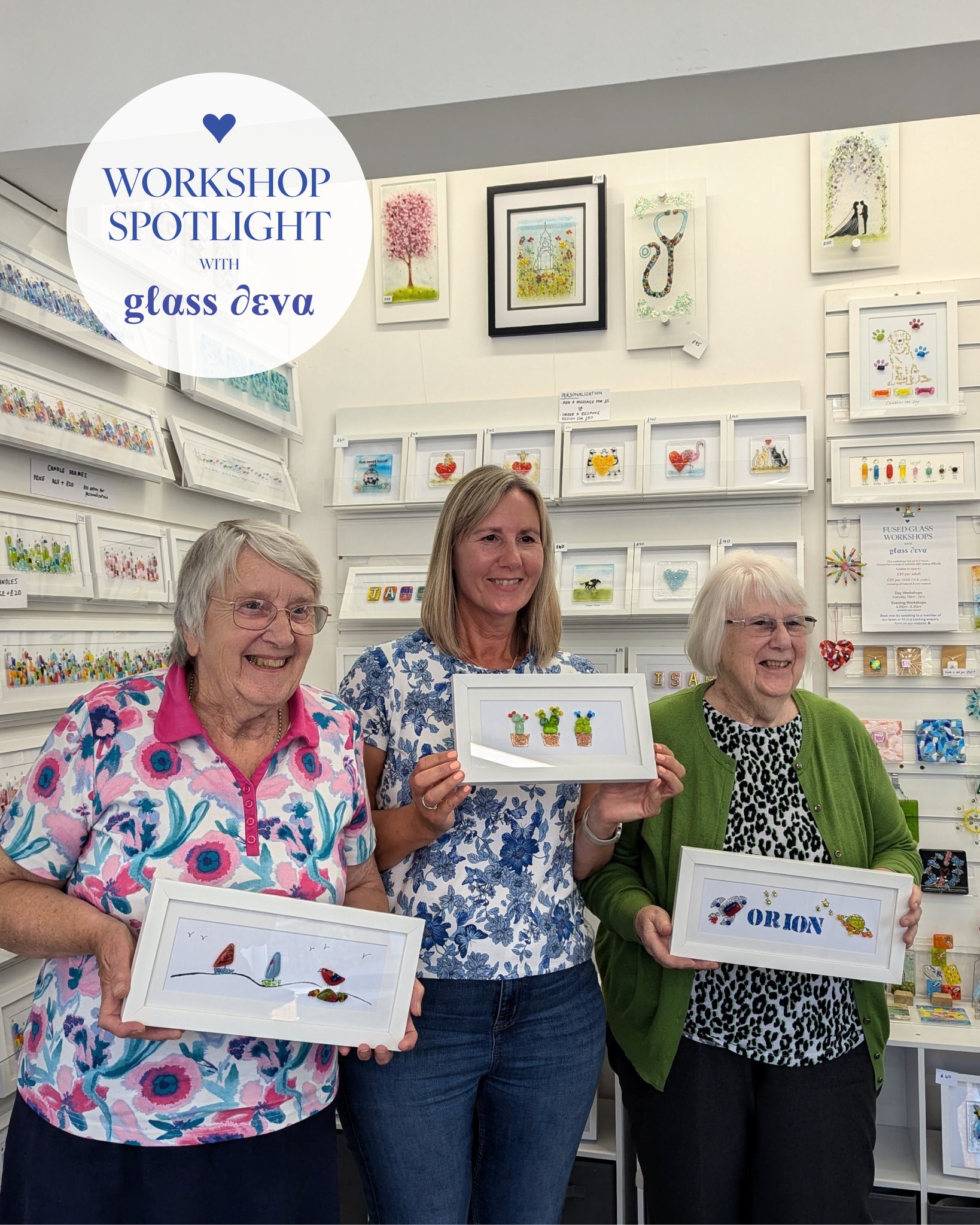 🖼️ Workshop Spotlight 🖼️
A name frame for a grandson, some cheerful cactuses, sailing boats and even a little bird — this lovely group each made something completely unique, and we loved every minute of it! 💛
More than just making, this workshop was full of laughter, conversation and creativity — exactly what our sessions are all about. It's always so special to see people relaxing, connecting and enjoying the process as much as the finished piece 🥰
#thingstodoincheshire #fusedglassartwork #giftsoforher #familytime #quality #makingmemories #giftsformum #JewelleryMaking #thingstodoinchester #fusedglassjewellery #ChesterWorkshops #handmadefun #childrenspartyideas #microwavekiln #FusedGlassGifts #handmadeuk #fusedglassart #familydaysout