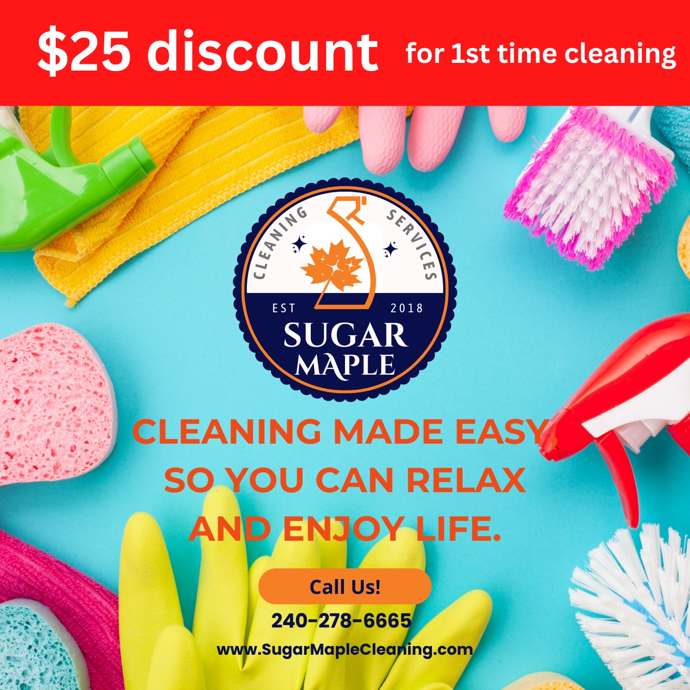 ๐ Call 240-278-6665 for sparkling clean bathrooms! No scrubbing required on your part. Call us at 240-278-6665 or visit www.sugarmaplecleaning.com #BathroomClean #ShineBright