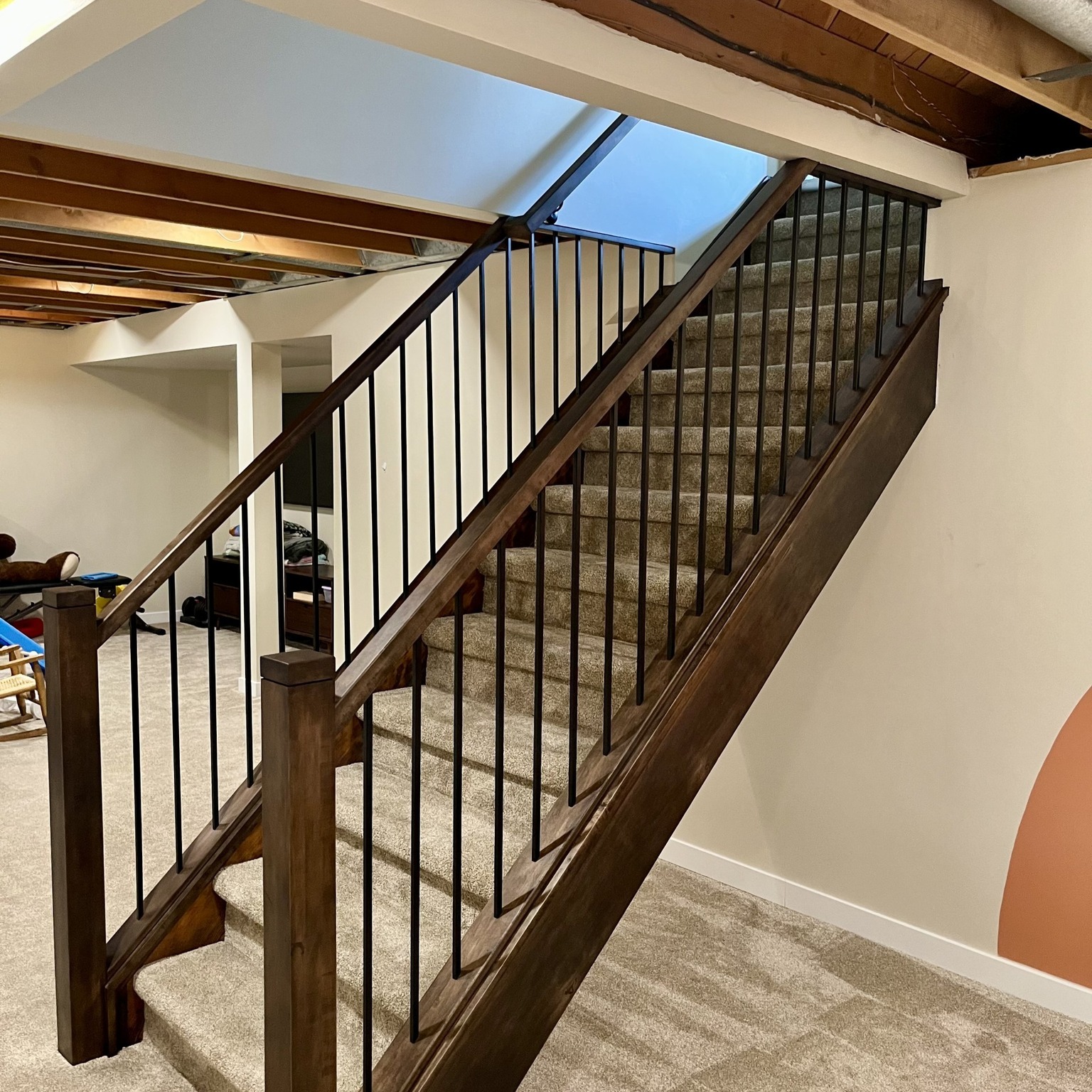 We don’t say this lightly… but this might be our best staining job yet 🔥
This maple railing system with square satin black spindles completely transformed this basement stairway. Rich, even tones and a smooth finish that makes every detail pop — exactly what we aim for on every project.
Built to last. Finished with care. Installed right here in Regina.
#GWrailings #ReginaRenovation #BasementUpgrade #MapleRailing #StaircaseDesign #StaircaseGoals #YQRHomes #CraftsmanshipMatters #SaskatchewanMade #InteriorDetails #SupportLocal