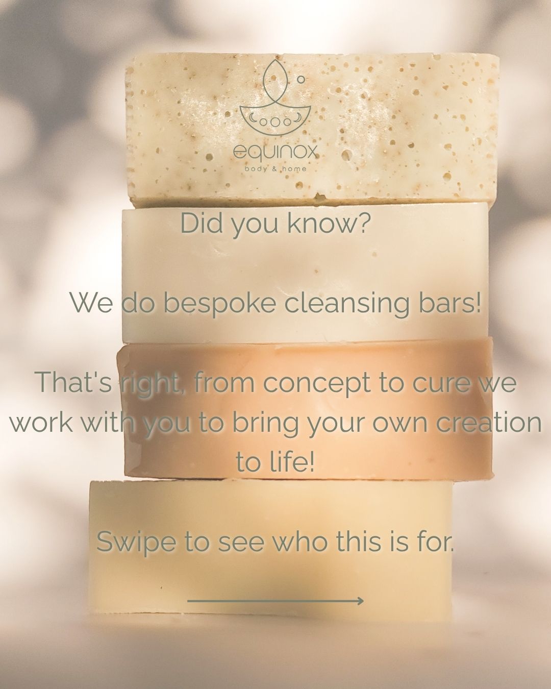 ✨Introducing our Bespoke Soap Batch service✨
Now you can design your very own custom batch of handmade soap — from scent and colour to ingredients and style.
Perfect for:
💍 Bridal showers & bridesmaid gifts
🏨 Boutique hotels, lodges & guest houses
🎁 Corporate gifting & brand collaborations
🎉 Special occasions like baby showers, birthdays & wedding favours
🌿 Wellness retreats, eco Airbnbs & spas
We’ll work with you from concept to cure to bring your unique vision to life.
DM us or find the bespoke bar enquiry form at the link in bio to start creating 🌙
#BespokeSoap #CustomSoap #EquinoxBodyAndHome #ArtisanSoap #CorporateGifts #BridalShowerGifts #EcoLuxury #WellnessRetreats #HandmadeWithIntention