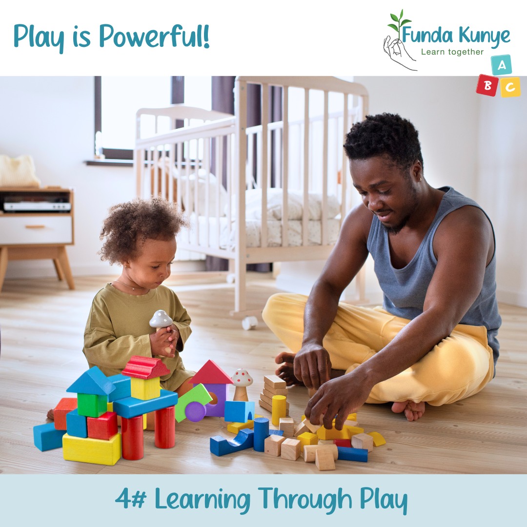 Play is Powerful!
📝 Play isn’t just fun—it’s how young children learn best! When children play, they’re doing so much more than it seems.
They’re:
• 🧠 Solving problems (How do I build this tower without it falling?)
• 💬 Practicing language (What should I name my teddy bear?)
• 🎭 Expressing emotions (My doll is sad—she needs a hug!)
• 🌍 Making sense of the world (Pretending to go shopping or cook dinner)
When you let your child lead the play, you give them the freedom to explore their ideas, test their thinking, and build confidence. You don’t need expensive toys—just time, attention, and encouragement.
So next time your child is deep in play, join in or simply observe. You’ll be amazed at what they’re learning through their imagination and creativity. 💡💛
#LearningThroughPlay #FundaKunye #EarlyLearningAtHome #PlayMatters #ParentTips