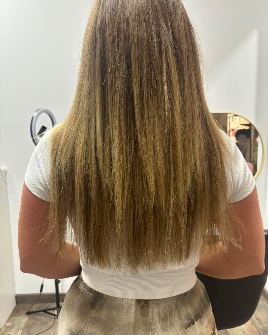 Tissage sur cheveux européens lisses