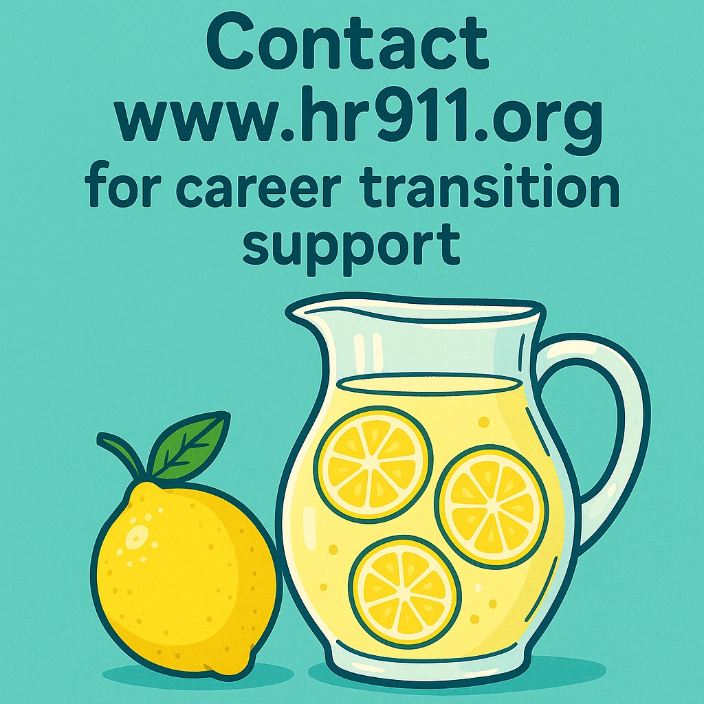 Feeling overwhelmed or emotional after a tough week? You're not alone. This week, I've had heartfelt conversations with individuals facing various challenges in their professional journeys:
- Dealing with restructuring
- Coping with role eliminations
- Navigating career setbacks & cancelled succession plans despite preparations for advancement
- Reporting harassment only to be blamed by HR and not investigated
- Resigning as team sizes shrink drastically, leaving one person to shoulder the workload
- Lack of working equipment to properly do the job
- No A/C, dirty air filters and no working bathrooms and it getting fixed only after mentioning four letters; 0-s-h-a
- Struggling to secure a job even after investing $500 in a resume service
As you head into the weekend, take a moment to regroup and focus on self-care and your future. Here are some Pro-Tips:
Consider leveraging Chatgpt or AI tools to update your resume and LinkedIn profile. Reach out to your existing network or start building new connections. Schedule a coffee meeting with someone who could potentially open doors for you.
Professional staffing agencies can assist with resume refinement, job applications, and interview preparation, offering a range of temporary and permanent job opportunities.
If you're contemplating starting your own business or have a special talent to share like - baking or fitness, explore starting a business. Connect with your local Small Business Development Corporation office and join your Chamber of Commerce to expand your network.
Your next chapter holds exciting possibilities! If you need guidance on your next steps or require referrals to agencies or networks, feel free to contact my company, Human Resources 911 L.L.C. We have nationwide connections and like to pay it forward to help others.
Embrace challenges as opportunities and take proactive steps this weekend to shape a brighter future. Make fabulous lemonade out of lemons.
Embrace the journey ahead. Something new and better is waiting for you.
One Life. Your Life. āļø
www.hr911.org