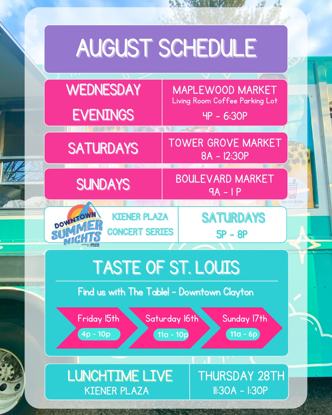 August? Already?!
Screenshot the post, send to the group chat, and come sip with us🧋