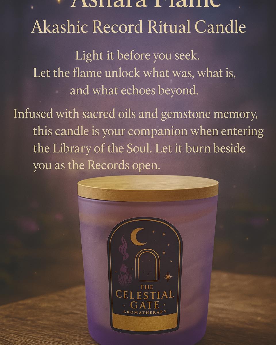 ✨ Product of the Day: Ashara Flame
Your key to the Akashic Records.
Let this sacred flame guide you as you open the Library of the Soul and receive the echoes of your eternal self.
Light. Breathe. Remember. #SpiritualAwakening #TheCelestialGate #MeditationEssentials #DailyRitual #EthericSupport #RaisingVibrations