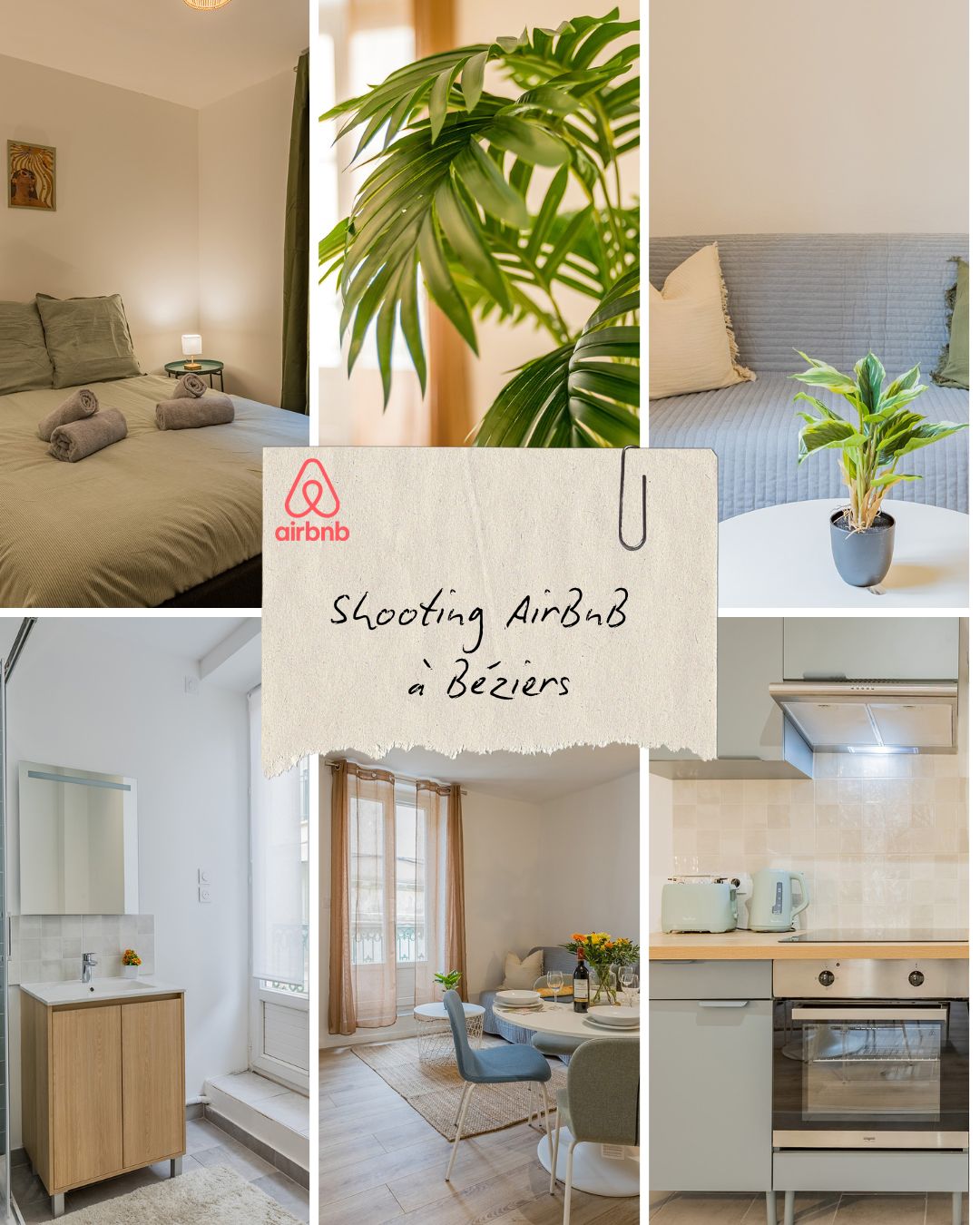Astuce AirBnB, ce que vous devez absolument ajouter votre logement pour garder votre rang : 1- Une multiprise USB sur chaque table de chevet et dans la cuisine ➡️ Tous les voyageurs vous le diront, la première chose qu'ils souhaitent faire en arrivant c'est, recharger leur smartphone. En mettant des prises USB partout, vous valorisez l'attention que vous portez à vos clients et ils s'en souviendront. Mieux, ils vous soigneront dans les commentaires.
Ce shooting photo AirBnB à Béziers a été réalisé pour @thewhiteglove.fr