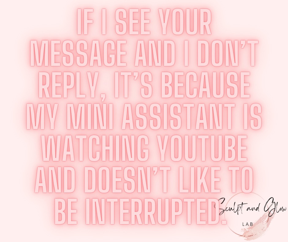 Guilty 🙊
Yes my mini assistant is really my boss! Youtube is life. Well not for much longer, I'm not sure how he's going to take it!
.
#youtube #myminiismyboss #mumlife #sculptandglowlab #fatcavitationperth #rfskintighteningperth #plasmafibroblastperth #cellulitereductionperth #bodysculptingspecialistperth