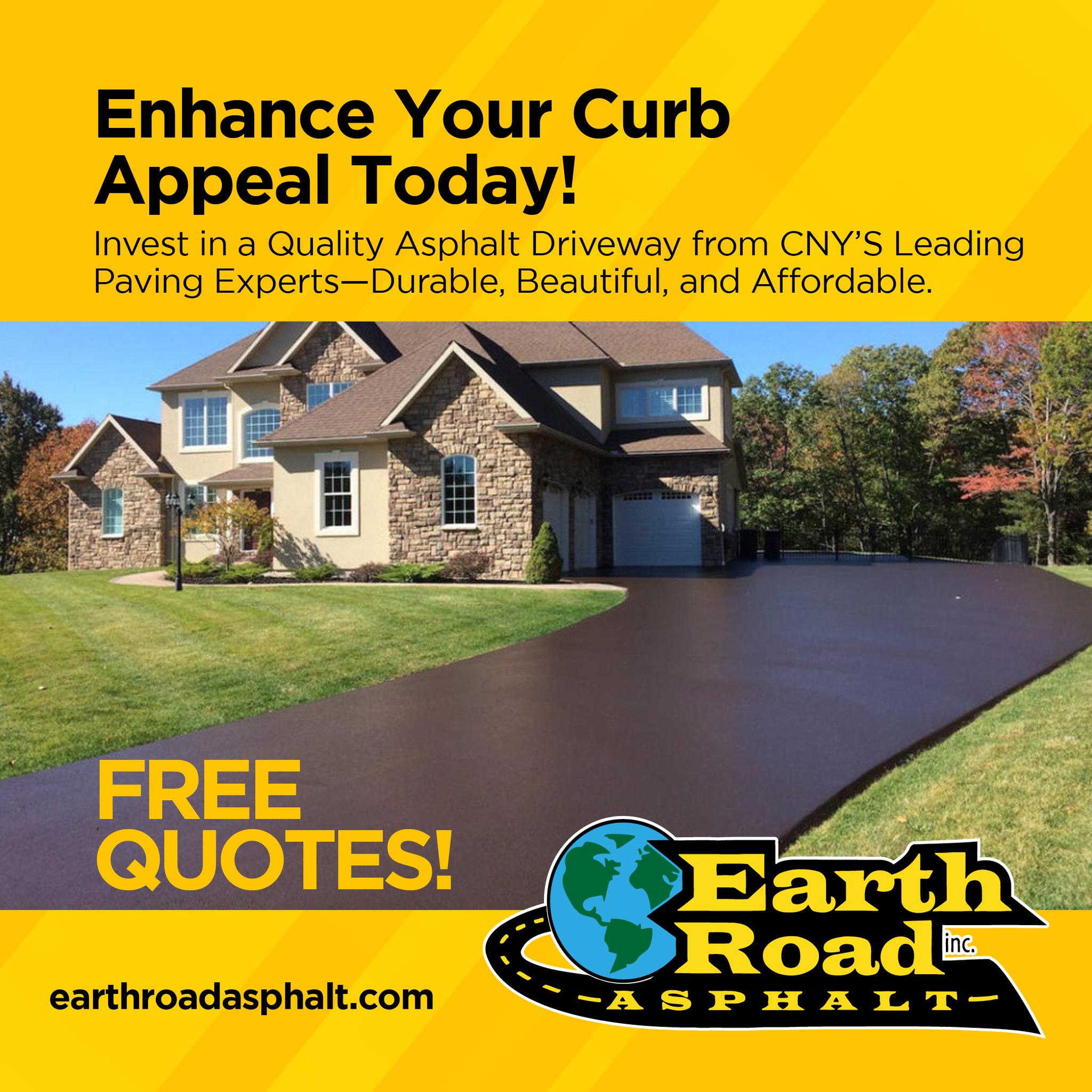 Enhance Your Curb Appeal Today! 🏡
Durable, beautiful, and affordable asphalt driveways from Central New York’s paving experts.
- Over 75 Years of Experience
📍 277 North St., Auburn, NY 13021
📞 315-253-9060
🌐 earthroadasphalt.com
#EarthRoadAsphalt #PavingCNY #MunicipalPaving #InfrastructureMatters #BuiltToLast #WME #KickingAsphalt #AsphaltPros #CentralNewYorkPaving #BlacktopDoneRight