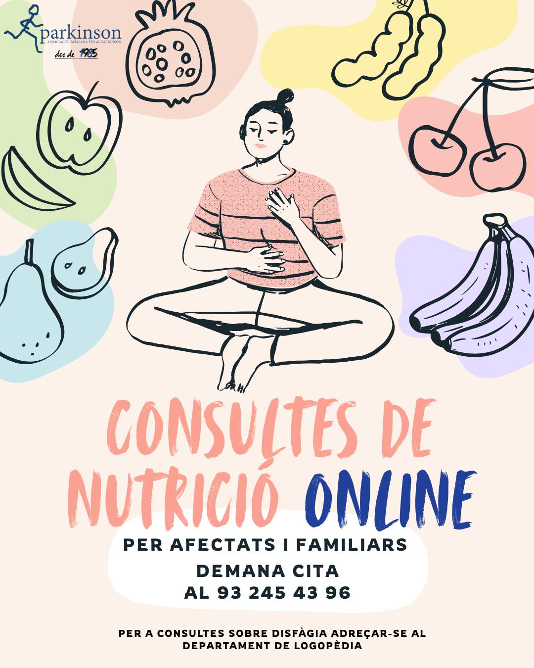 🥒Consultes de nutrició online 🍑
A partir de setembre pots sol·licitar una consulta individualitzada sobre nutrició. Vols més informació? Escriu-nos a info@catparkinson.org o truca'ns al 932454396.
#juntsmiremcapalfutur #parkinson