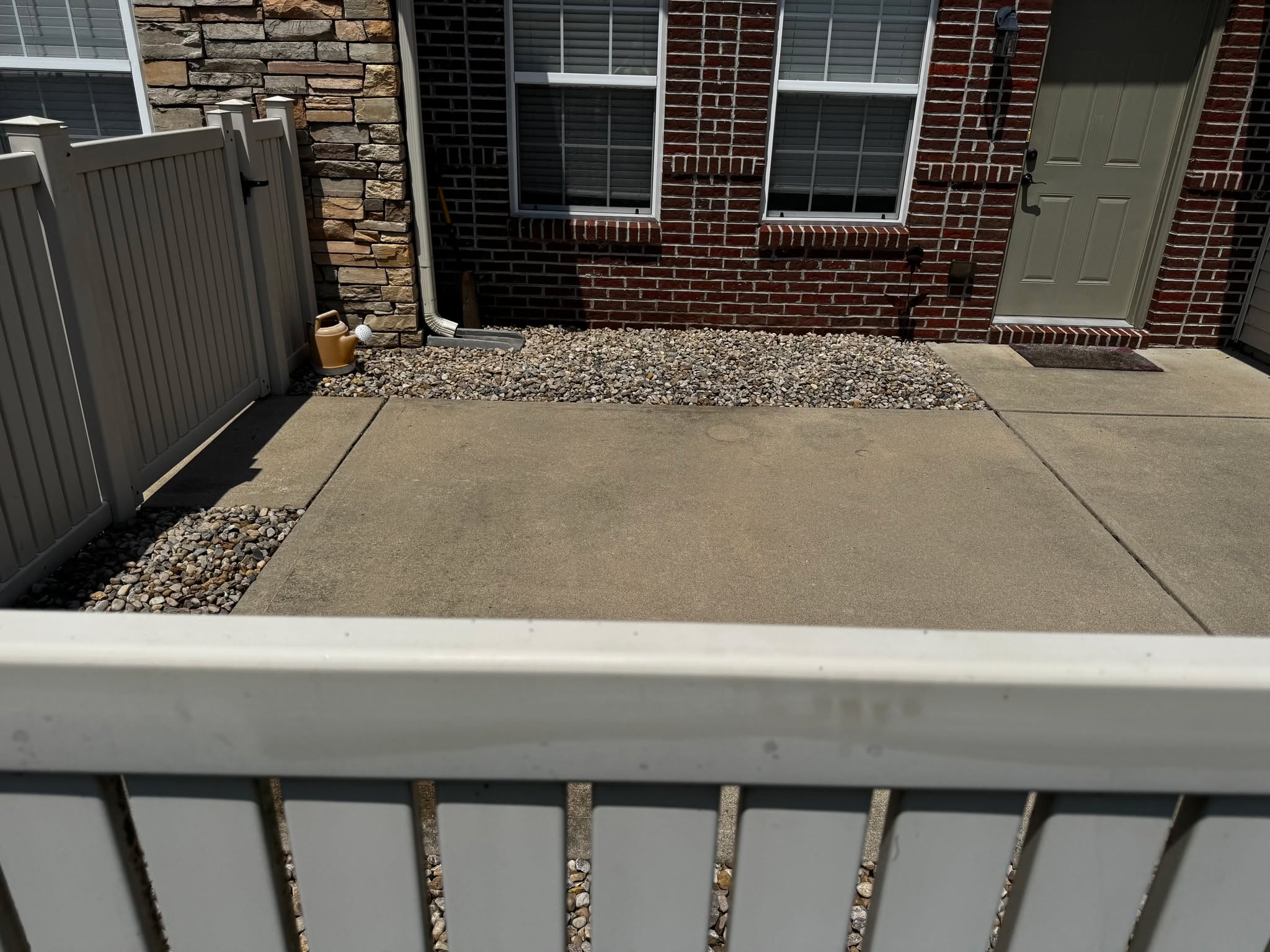 Enjoy some before and after photos from our project last week.!!
This customer wanted to remove all the mulch and all plants from these small bordering beds and add river rock for a nice clean low maintenance look. The customer can add planters for annual color or just leave it as is. At Norman's we love creating solutions to our customers problems. Call us today to schedule your project for 2026. #normanlawnllc #riverrock #landscaping #solutions
317.408.1687