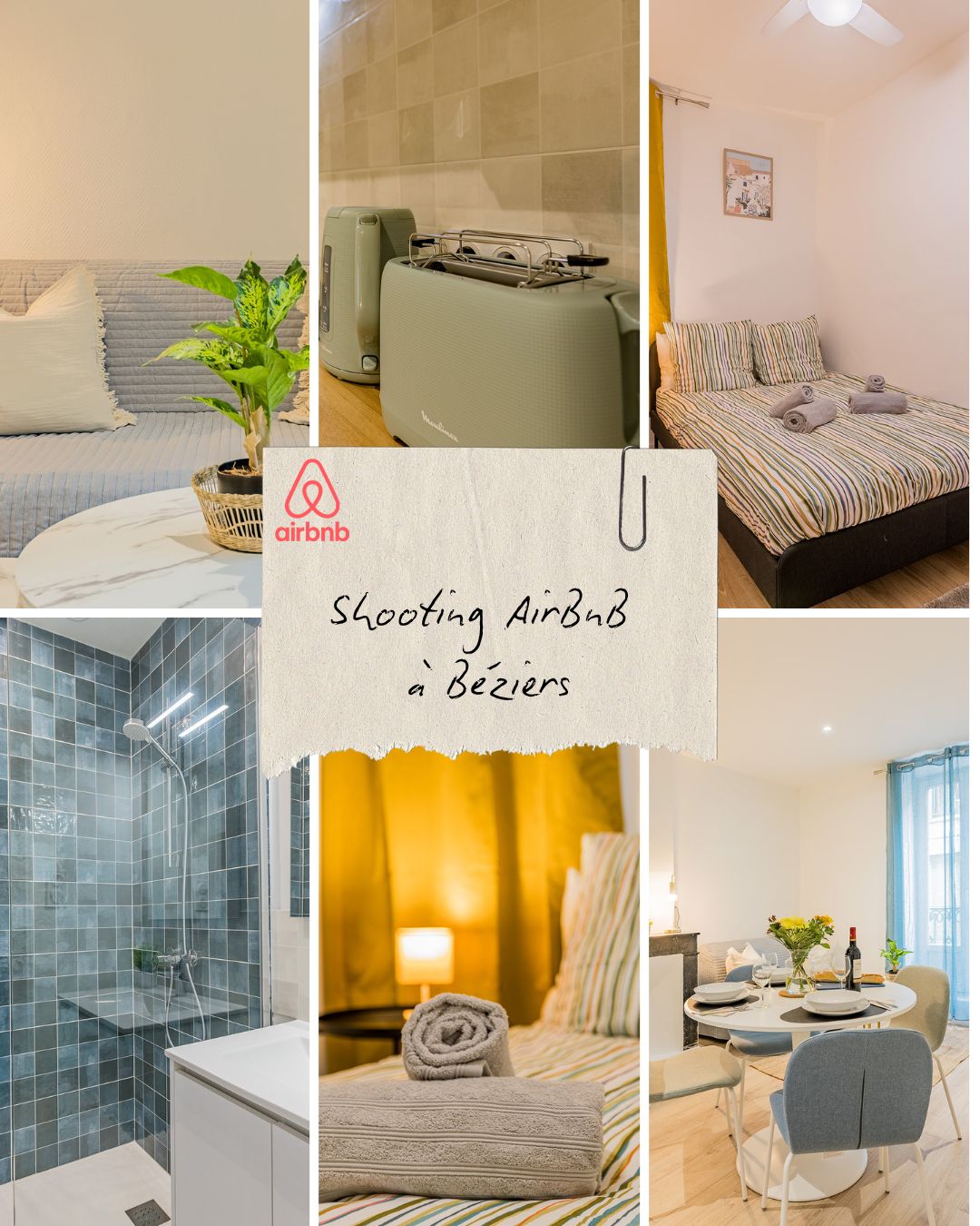 Astuce AirBnB N°2, ce que vous devez absolument ajouter votre logement pour garder votre rang : Les jeux de société et les livres ! Un voyage de rêve peu vite se transformer en cauchemard si le temps n'est pas de la partie. Pensez laisser de la lecture à vos voyageurs et quelques jeux de sociétés, si le temps vire au drame, ils se souviendront de leur soirée en point positif et en parleront autour d'eux et dans les commentaires.
Ce shooting photo AirBnB à Béziers a été réalisé pour @thewhiteglove.fr