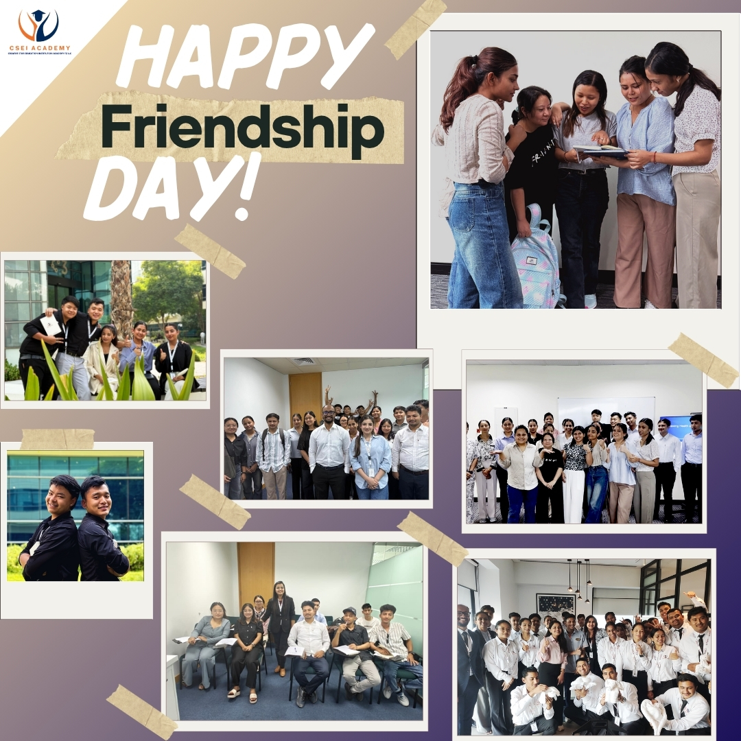 CSEI Academy, we believe learning is best when it’s surrounded by warmth, trust, and genuine connections. Our staff are more than educators — they are mentors, supporters, and friends who walk beside our students every step of the way.
This Friendship Day, we celebrate the bond that turns classrooms into communities and lessons into lifelong memories. 💛
Happy Friendship Day from all of us at CSEI Academy!" ✨
#cseiacademy #csei #friendshipday #studentslife #studentsucess #friendlystaffs #dubaistudents #studyindubai