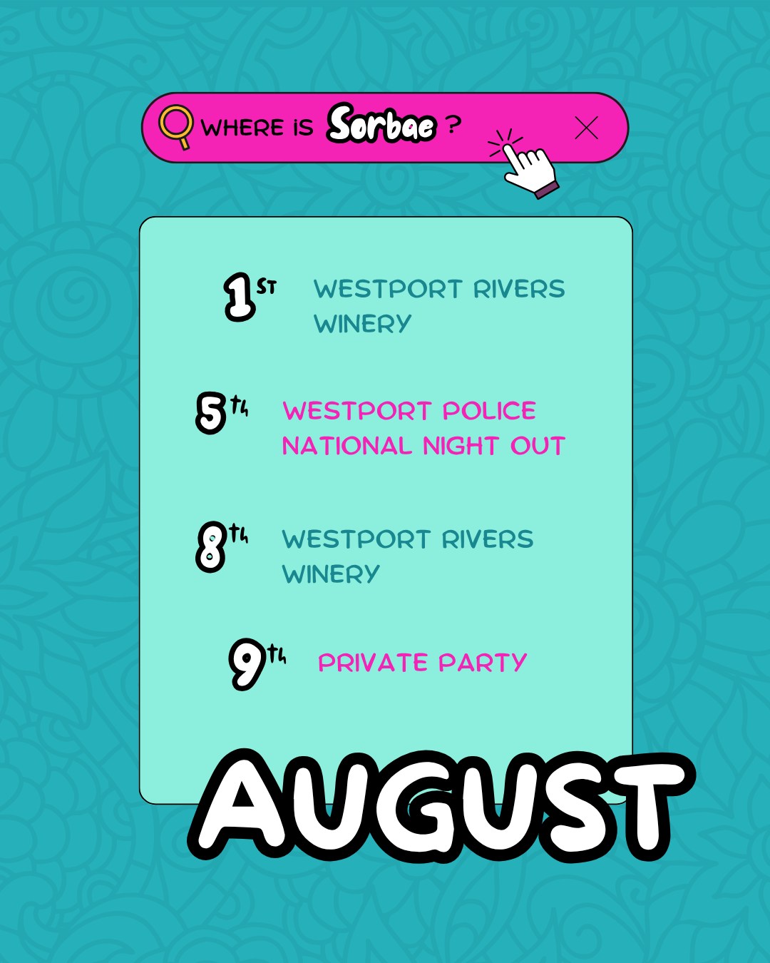 Summer’s not slowing & neither are we 😎
Want an exclusive Sorbae experience? ✨ Bookings still open for September ✨