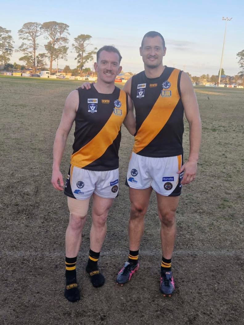 It’s been 10 years since the Kreuger brothers played together. Today they both ran out in the yellow and black and did it in style. Go Tigers 💛🖤