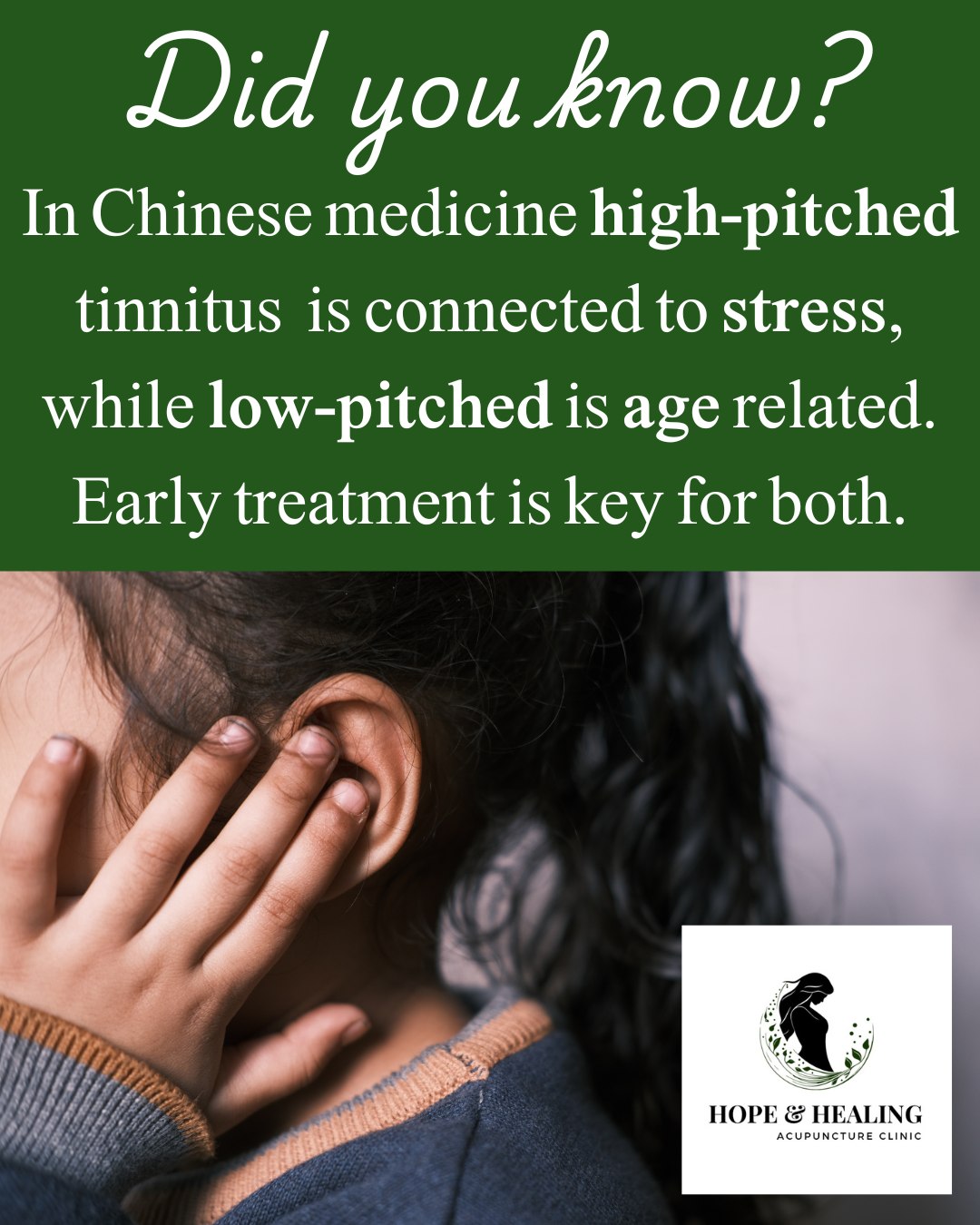 Last minute opening tomorrow, Tues Aug 5 @ 10:45am. Book at hopeandhealingacupuncture.janeapp.com