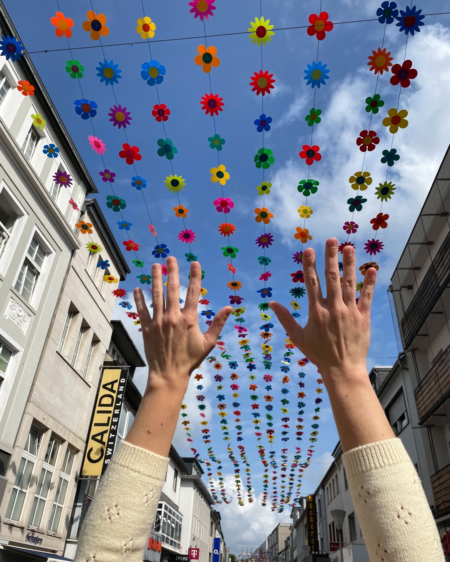 Blütenhimmel in der Wirtelstraße! 🌸
-
Über 100 Meter schwebende Blüten bringen diesen Sommer Farbe und Lebensfreude in Dürens Innenstadt. Ein Himmel aus bunten Blüten macht die Wirtelstraße zum sommerlichen Blickfang! Beim Bummeln, Shoppen oder Eis essen – die schwebenden Blumen sorgen für Urlaubsgefühl mitten in der Stadt. 💐🌼
Jetzt vorbeikommen und den Blütenzauber live erleben!
@windn_gmbh