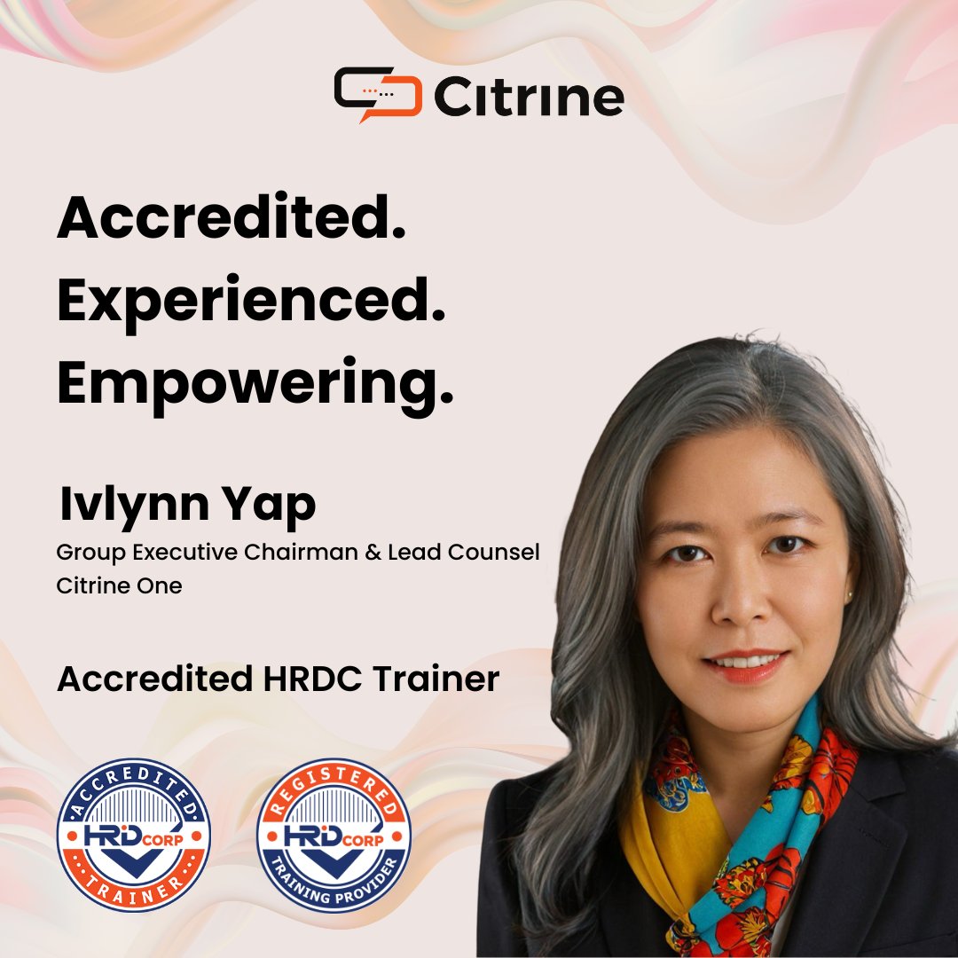 Not just accredited. Battle tested.
Meet Ivlynn Yap: HRDC Certified Trainer, Group Executive Chairman of Citrine One, and a leading voice in strategic and crisis communications.
Her training sessions go beyond slides and theory. They are shaped by real-world experience managing high-stakes situations across industries.
When the pressure is on, this is the trainer you want.
#HRDCTrainer #StrategicComms #CrisisComms #WomenInLeadership #CitrineOne #LeadershipTraining #HRDCAccredited