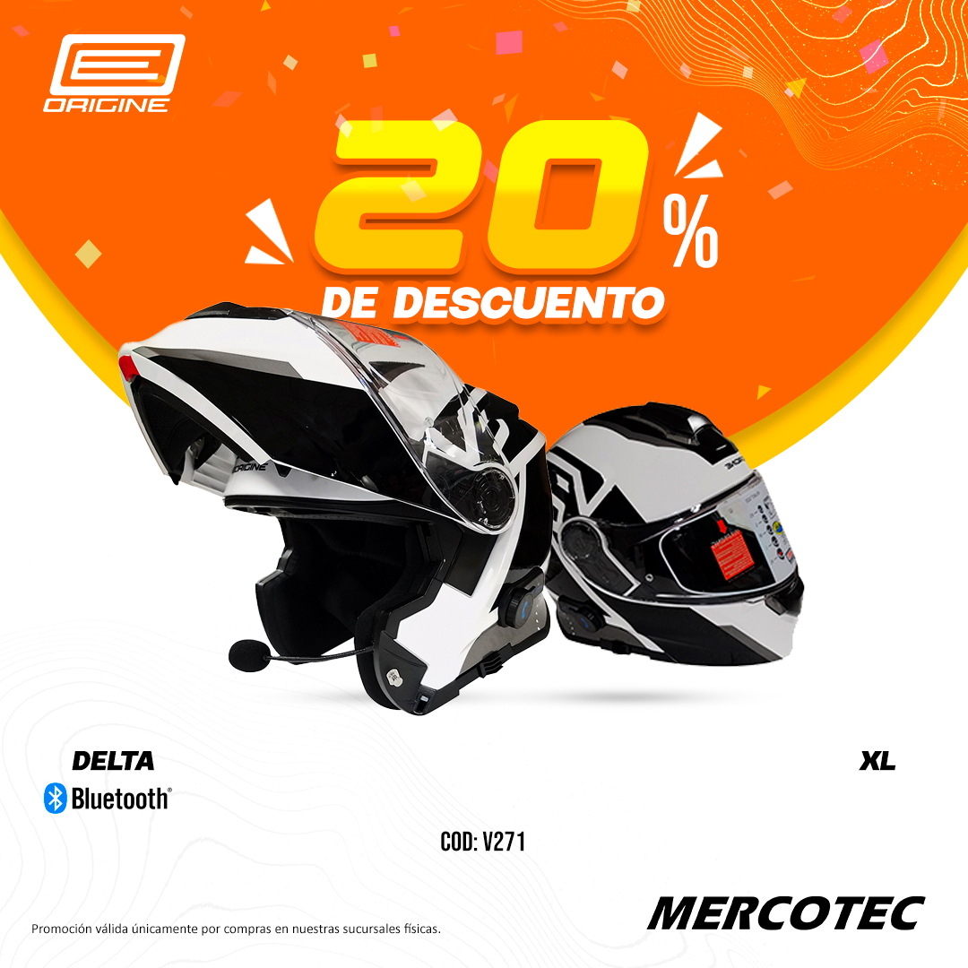 🪖 ¡20% de DESCUENTO en cascos Origine! 🇮🇹
Diseño italiano, seguridad y estilo al mejor precio.
📍Promo válida solo en nuestras sucursales de:
✅ 4 Mojones
✅ Km 5
✅ Mariano R. Alonso
¡Aprovechá esta oportunidad y protegé tu camino con estilo!