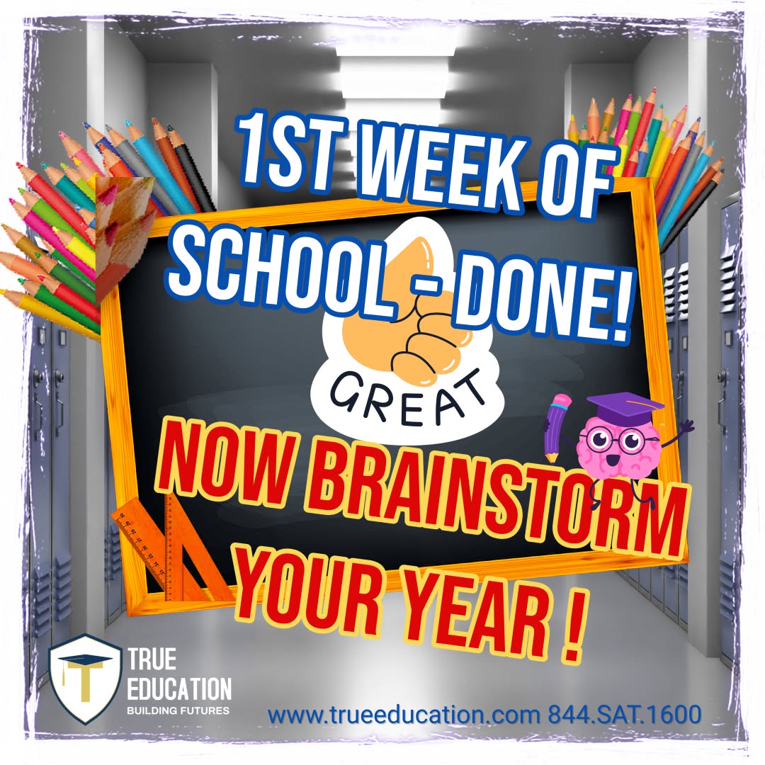 ✅ First week of school—done! Now what?
Now it’s time to get organized, set goals, and build strong study habits early. 📚 The foundation you set now shapes your success all year long!
Need extra support? True Education is here to help every step of the way.
#backtoschool #StartStrong #newschoolyear📚 #newschoolyear #studentgrowth #studentsuccess #setgoals
